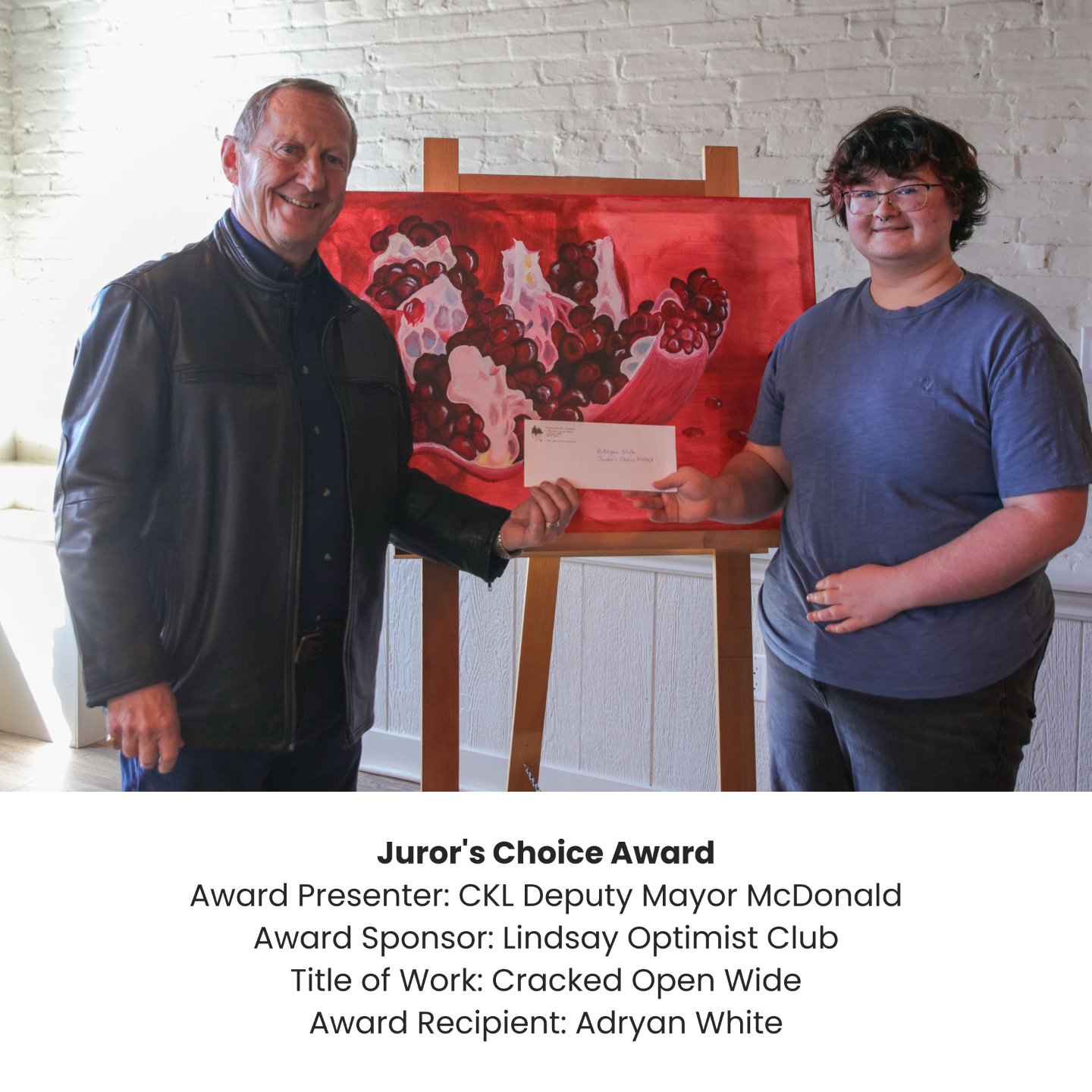 Congratulations to all the winners of the Kawartha Art Gallery's Annual Juried Student Exhibition! 🎉

This exhibition is an opportunity for all high school students in the City of Kawartha Lakes to show off their work, and is one of our most anticip