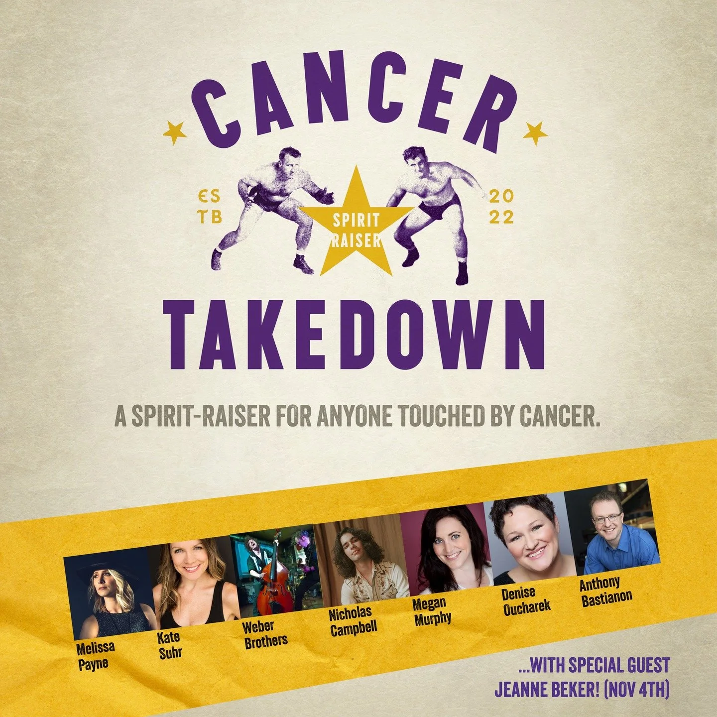 Cancer Takedown is coming to Lindsay on Nov 4! We are pleased to offer you a special 25% discount on tickets. See below for the discount access code. But first, a little about the event itself...

Cancer Takedown is a fundraiser with all proceeds goi