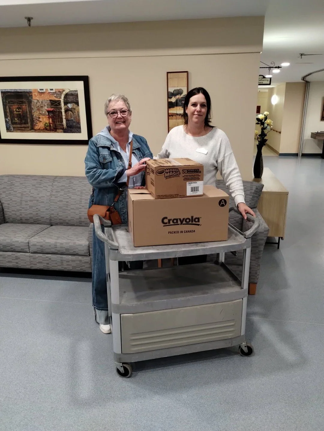 Many thanks to Crayola Canada @crayola_canada in Lindsay, Ontario for their generous donation of art supplies to Kawartha Art Gallery&rsquo;s Seniors for Seniors Art Program for the residents of the City of Kawartha Lakes long-term care facility, Vic