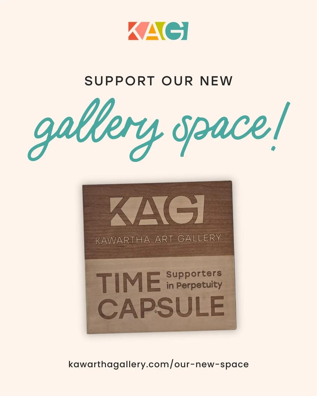 We're creating a Time Capsule Donor Wall for the Kawartha Art Gallery&rsquo;s new home at 19 Cambridge Street S. Each donation marks a moment in time, helping us to build a legacy of art, community, and discovery for the future generations of our com