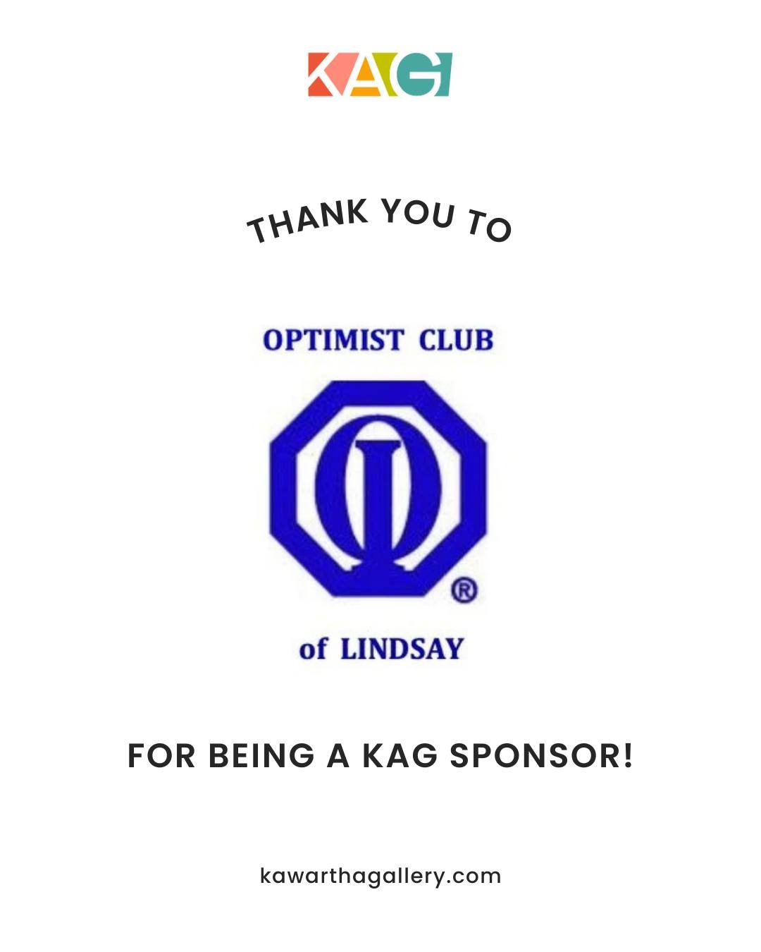 🇨🇦 Thank you to Lindsay Optimist Club for supporting the Kawartha Art Gallery!

Their continued partnership helps us deliver impactful exhibitions, educational programming, and creative opportunities that connect our community through art. 🎨💛

We