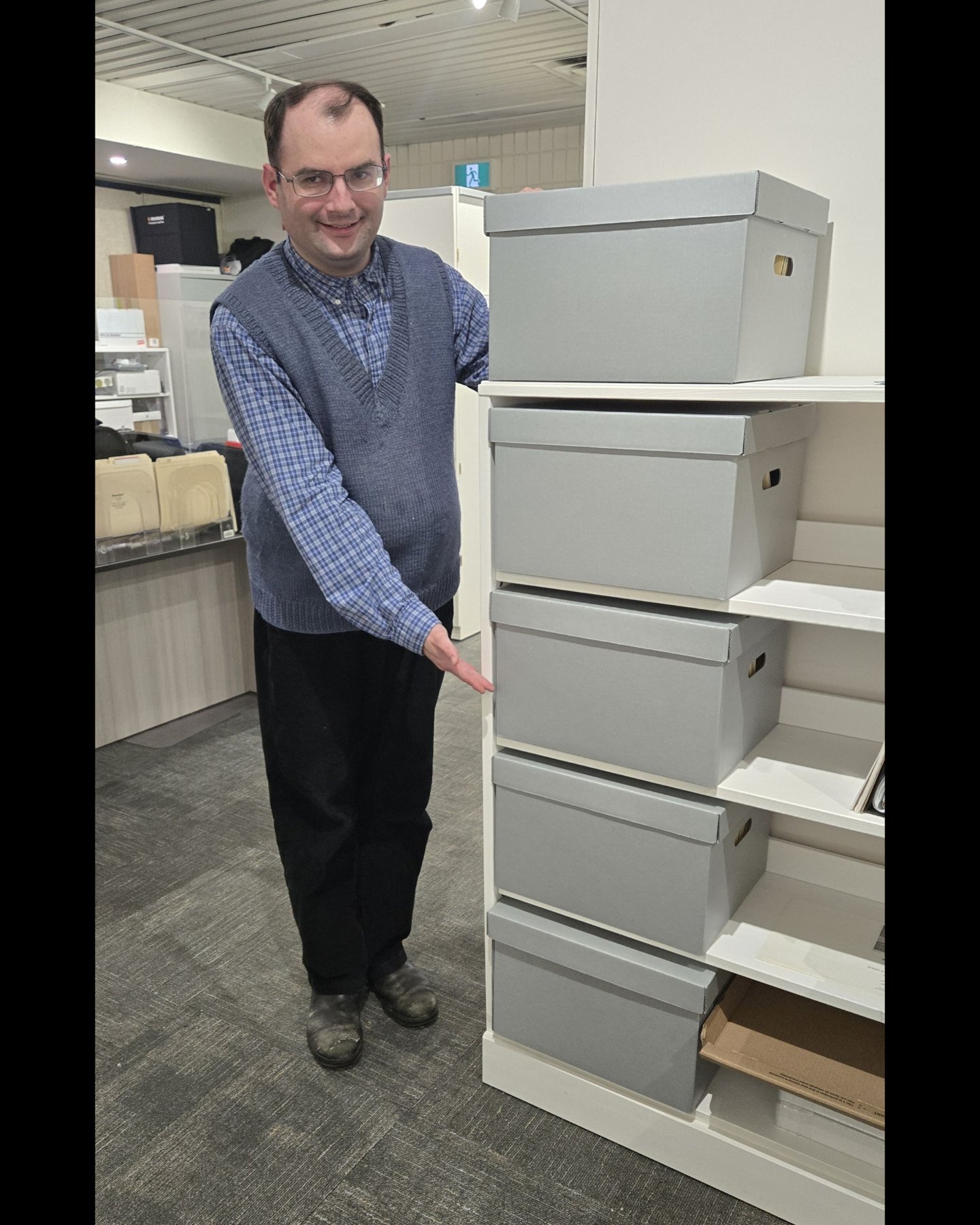 Archivist Ian McKechnie has been hard at work rehousing and organizing over 50 years&rsquo; worth of Kawartha Art Gallery archival records ahead of the move later this Spring. The collection includes correspondence, minutes, reports, newspaper clippi