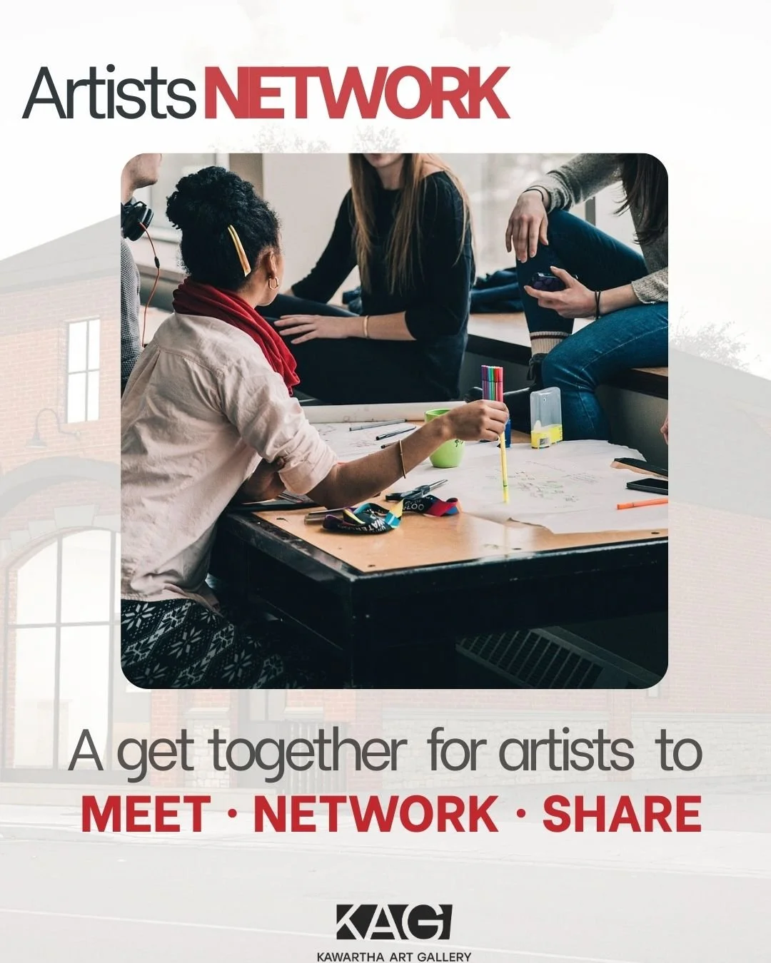 🎨 Artists, mark your calendars! Join us on Feb 24 at 6:30 PM for the Artists Network Workshop at Kawartha Art Gallery.
💡 Connect with fellow artists, explore CARFAC, copyright, and discover opportunities to grow your creative network. 
A great chan