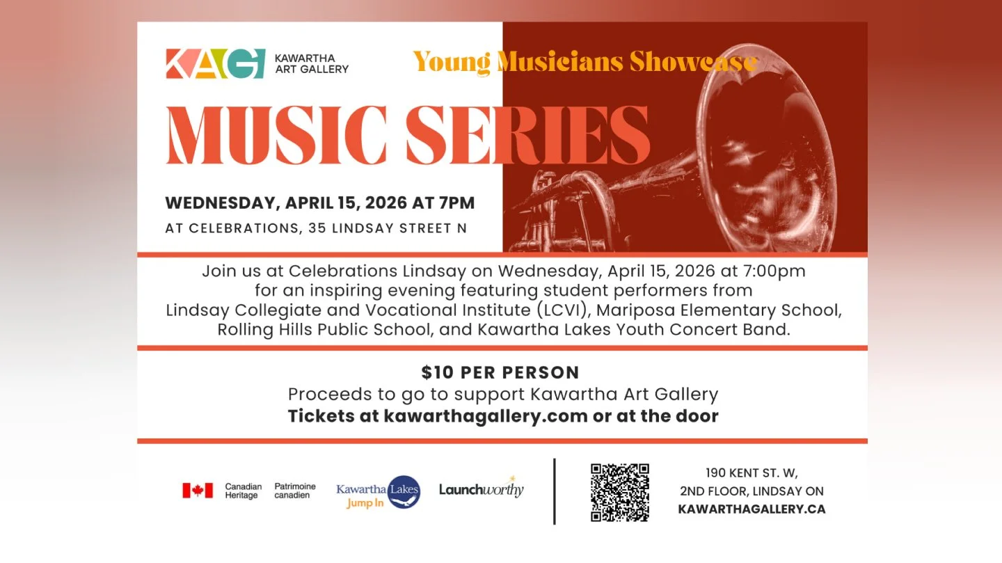 Kawartha Art Gallery Music Series presents Young Musicians Showcase
Part of recent support from Canadian Heritage

Kawartha Art Gallery is proud to announce its second concert as part of the 2025/26 series, the Young Musicians Showcase.

The April 15