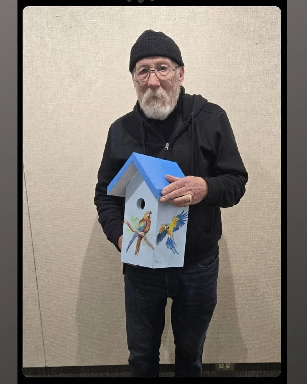 🎨🏡 Creativity is in the air! The birdhouses are rolling in, and each one is a true work of art. Bill Legere, a Lindsay Optimist member, has already submitted his masterpiece!

Submissions are still open until April 30! Show off your artistic flair!