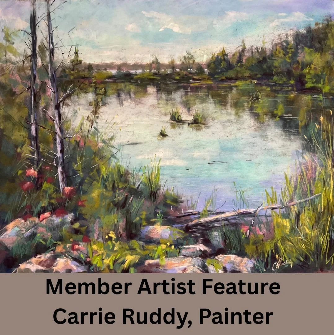 Member Artist Feature
Carrie Ruddy, Painter 🎨

As an impressionist artist, I love capturing the simple, beautiful moments in nature that inspire me. Primarily a pastel artist, I use vibrant colours and loose mark making to bring these moments to lif