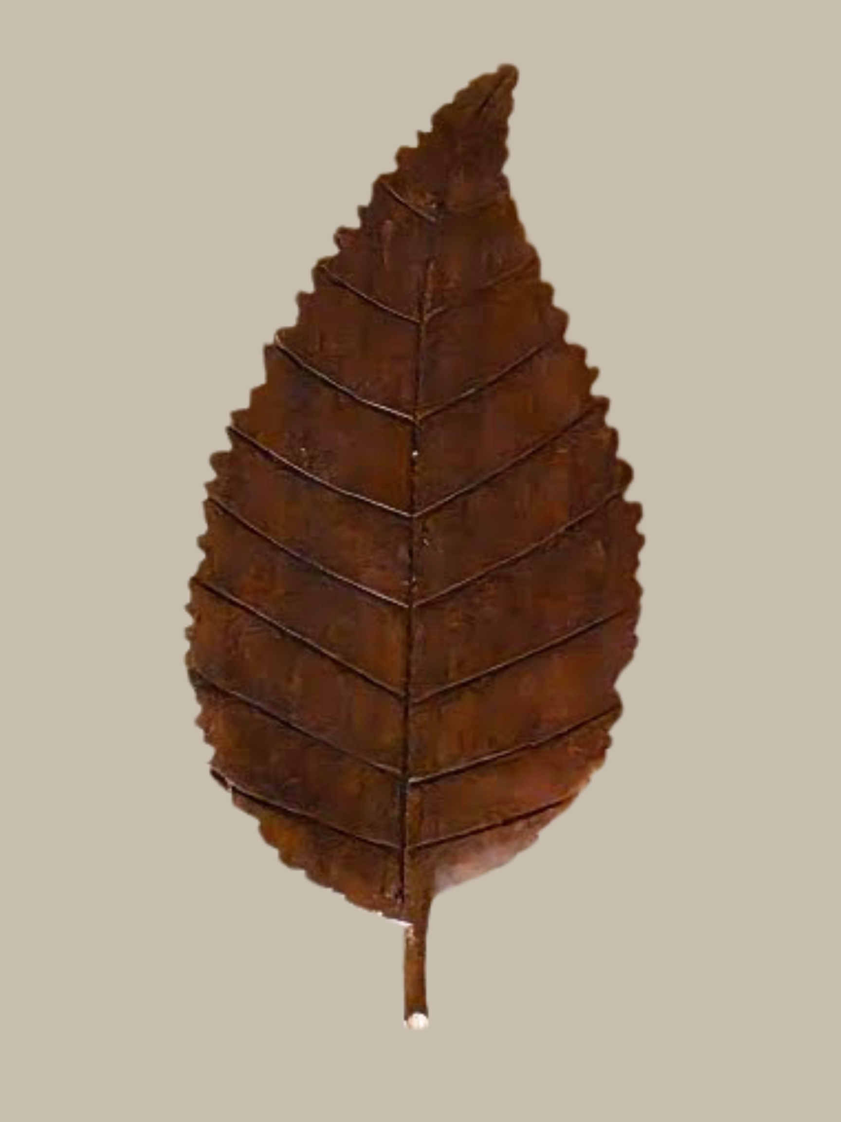  Title: Untitled, Medium: Black Walnut, Description: An elm leaf brooch, handcrafted by Grant MacArthur 