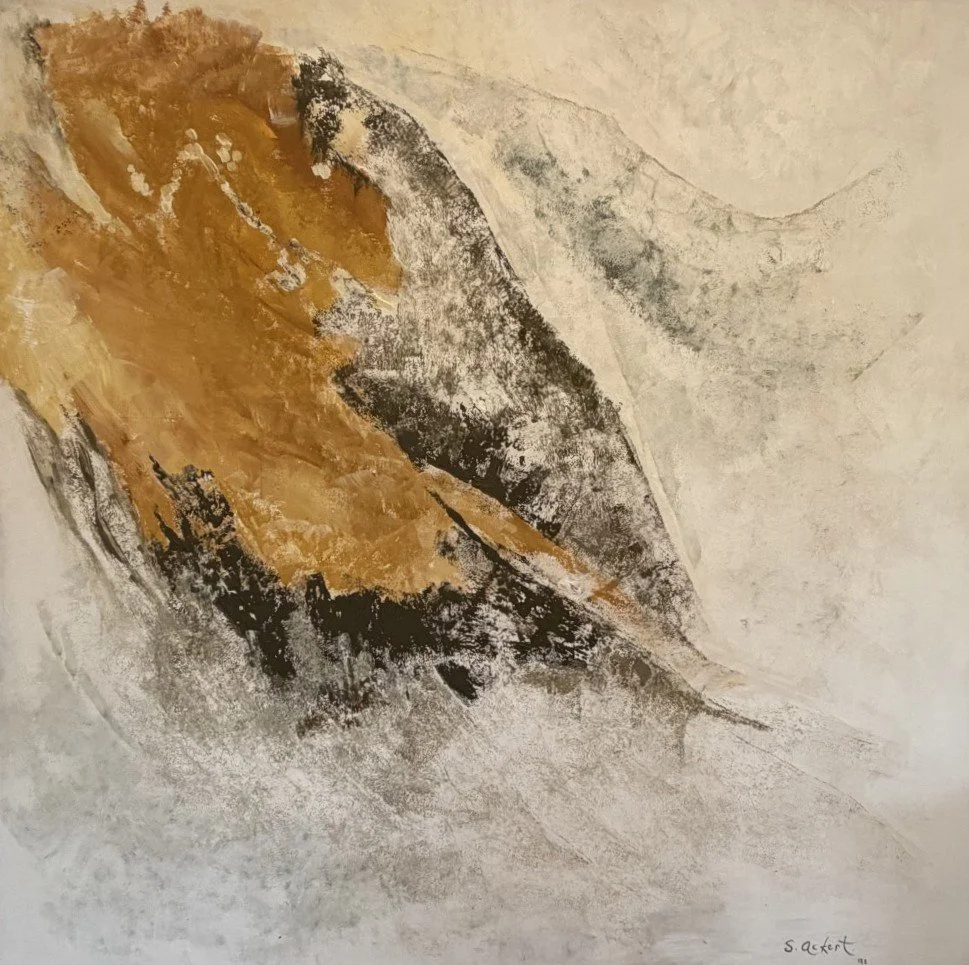 Title: Malachite, Medium: Acrylic on canvas, Date: 1991, Description: Rock Series 2 (Lindsay area).