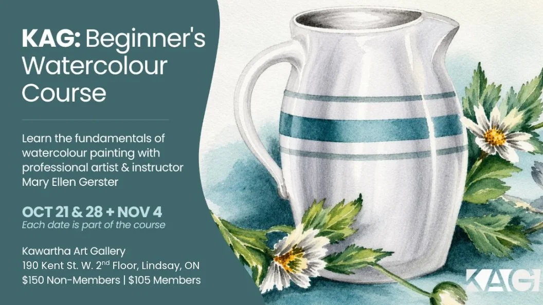 PLEASE NOTE &ndash; Location has changed to 190 Kent Street W., 2nd Floor, Lindsay, ON

🎨 Ready to Try Watercolour? Spots are still available for Kawartha Art Gallery&rsquo;s Beginner Watercolour Course. This three-evening course is designed for beg