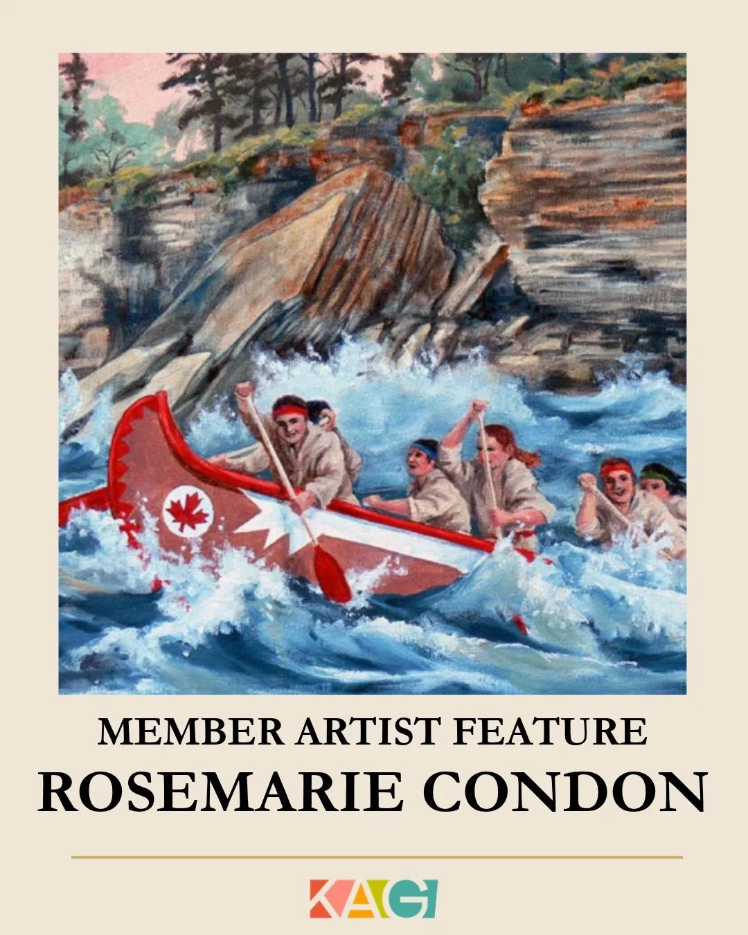 Member Artist Feature 🎨
RoseMarie Condon, Painter

RoseMarie Condon is a professional Fine Artist, Illustrator, Art Instructor, Graphic &amp; Structural Designer, Photographer and Writer.

An avid wilderness traveler RoseMarie has rafted, canoed and