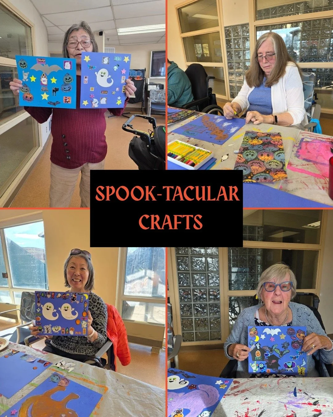 🎃👻 SPOOK-TACULAR CRAFTS! 👻🎃

A little creativity and a lot of Halloween spirit!

The residents of Victoria Manor enjoyed getting into the spooky spirit with a fun Halloween craft activity, bringing colourful creations and imagination together. Fr
