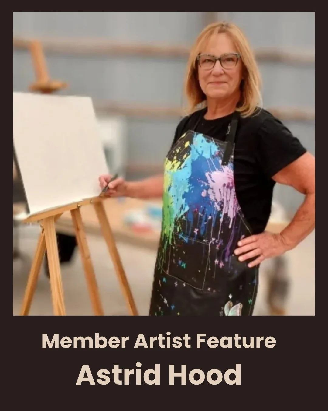 Member Artist Feature 🎨
Astrid Hood, Painter

Astrid Hood is a local artist from the Lake Scugog area in Kawartha Lakes, Ontario. All her creations are original, hand-painted, and unique.

Astrid applies her creativity wherever her imagination bring