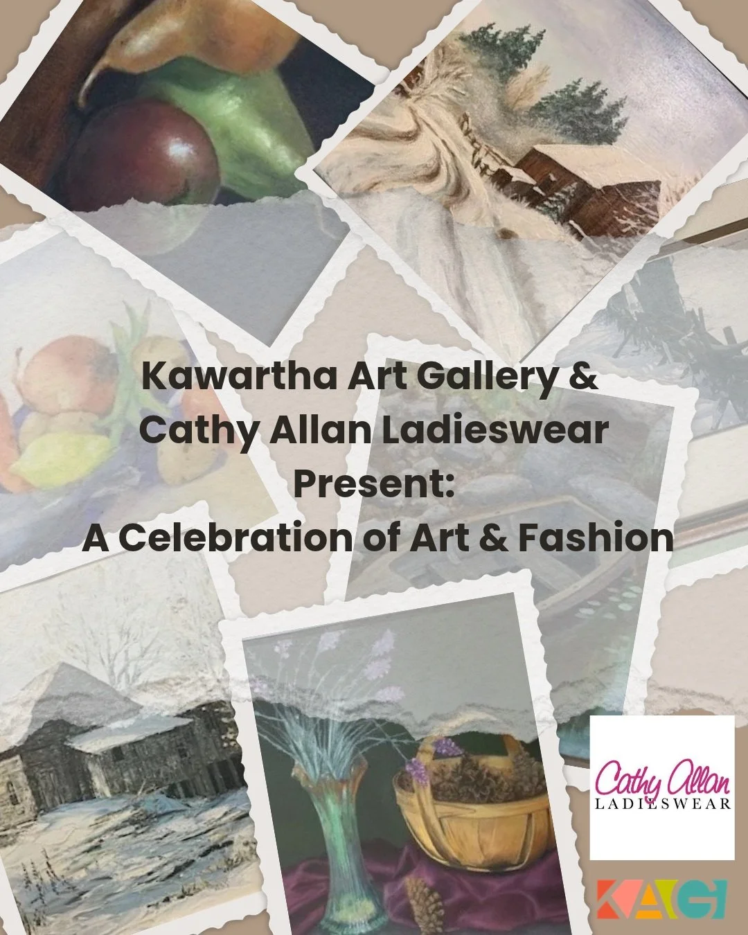 AN EVENING WHERE ART MEETS STYLE AND EVERY TICKET MAKES A DIFFERENCE!
**THURSDAY, NOVEMBER 26, 2026**
**Doors open:** 6:30 p.m. &nbsp;
**Event begins:** 7:00 p.m.

Join Kawartha Art Gallery for a special fundraising event featuring an elegant fashion