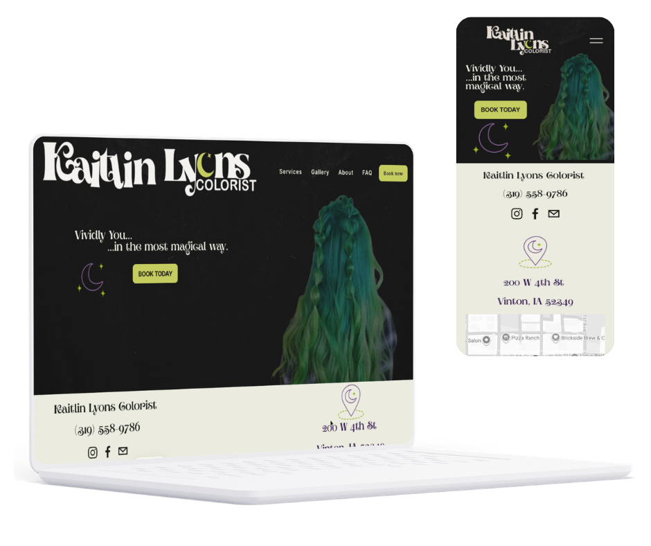 Kaitlin Lyons Colorist - Brand Identity, Website Design & Booking Experience