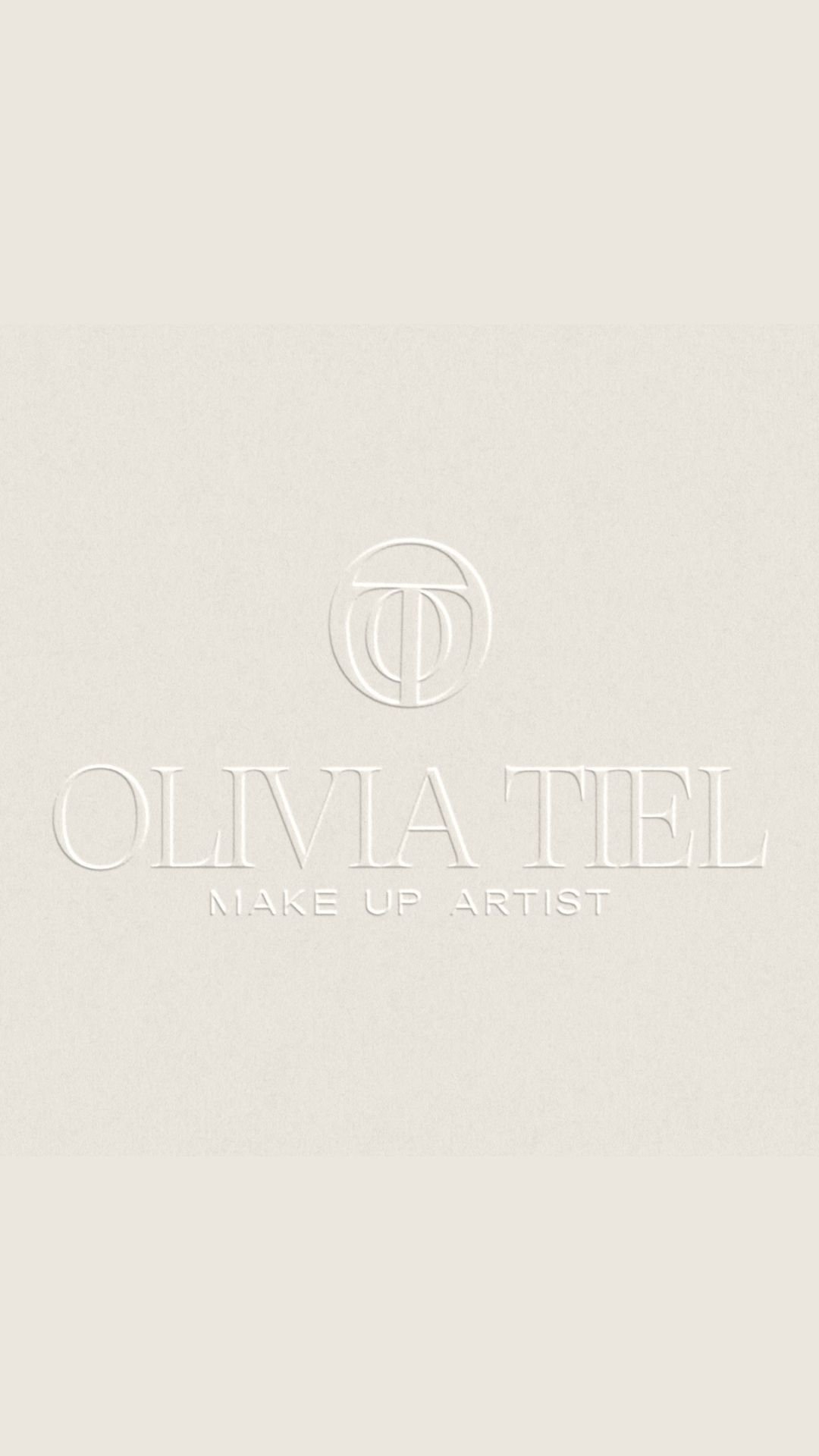 Olivia Tiel - Make up artist Hawke's Bay logo design and Branding - Half Light Studio