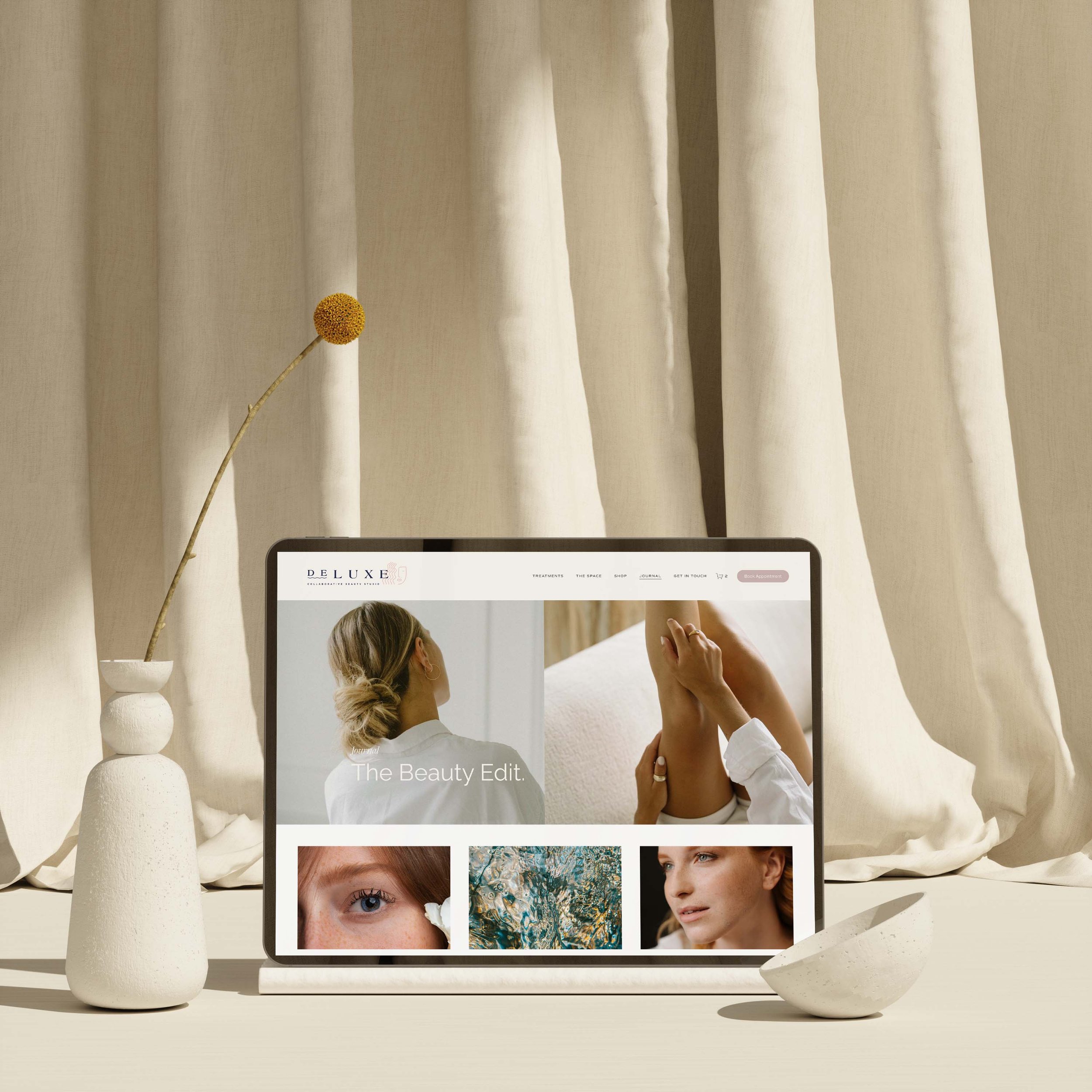 Squarespace beauty website designer - Half Light Studio Auckland
