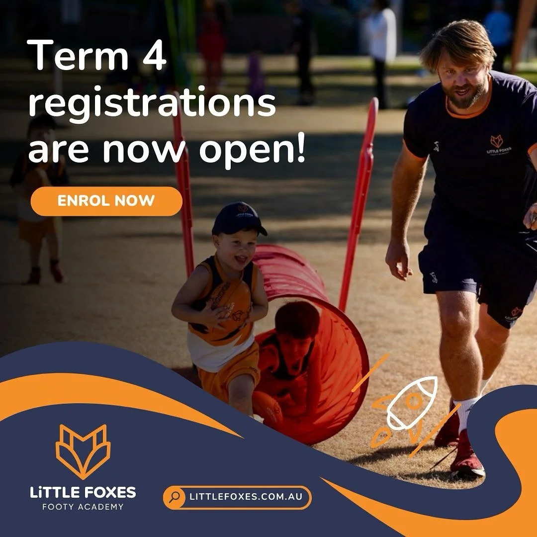 We’re now taking registrations for Term 4.
Give Your Little One a Head Start in AFL! 🏉✨
Little Foxes Footy Academy is Sydney’s only dedicated AFL program for kids aged 2-7! Designed by former Sydney Swan and inaugural GWS Giants AFLW H