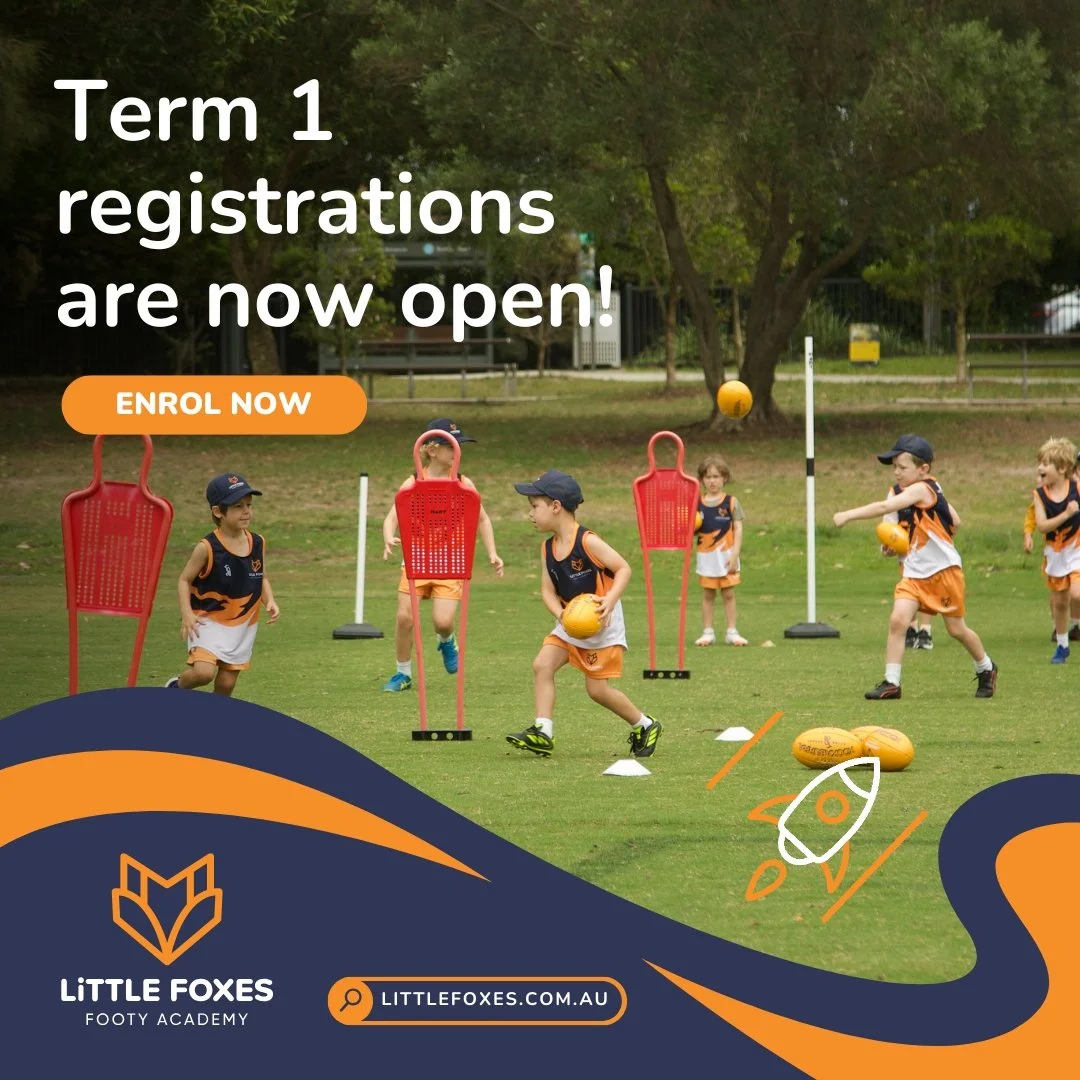 🔥 We're now taking registrations for Term 1!

Little Foxes Footy Academy is Sydney&rsquo;s only dedicated AFL program for kids aged 2&ndash;8. Designed by former Sydney Swan and inaugural GWS Giants AFLW Head Coach, Tim Schmidt, our program helps yo