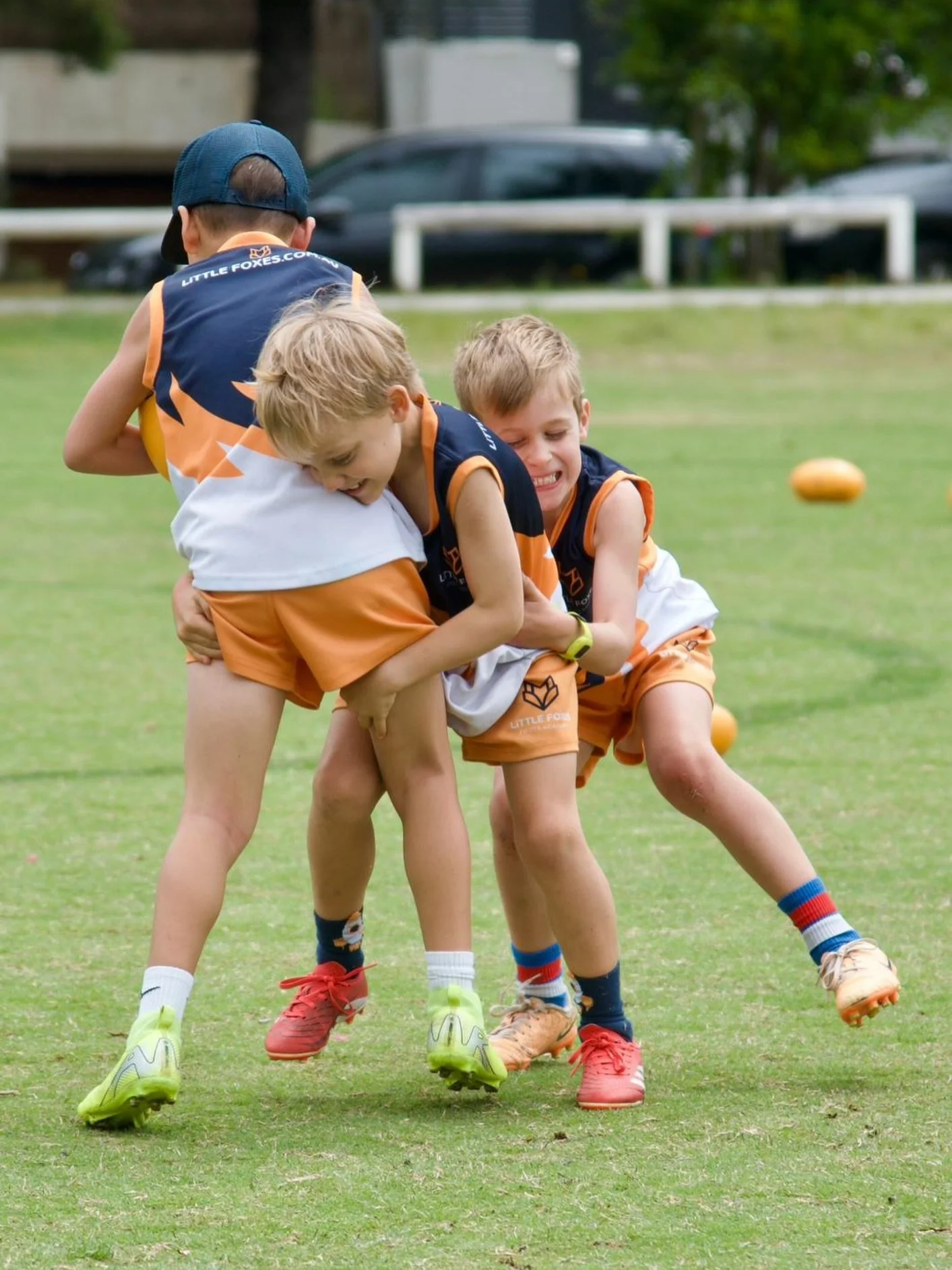 Does the tackle still count if your tackling tackler? 🤔 

Our Silver&rsquo;s (6-7 year olds) practicing tackling! 🤼

It&rsquo;s important that kids get taught how to tackle and how to take the tackle from a young age! This will give them confidence