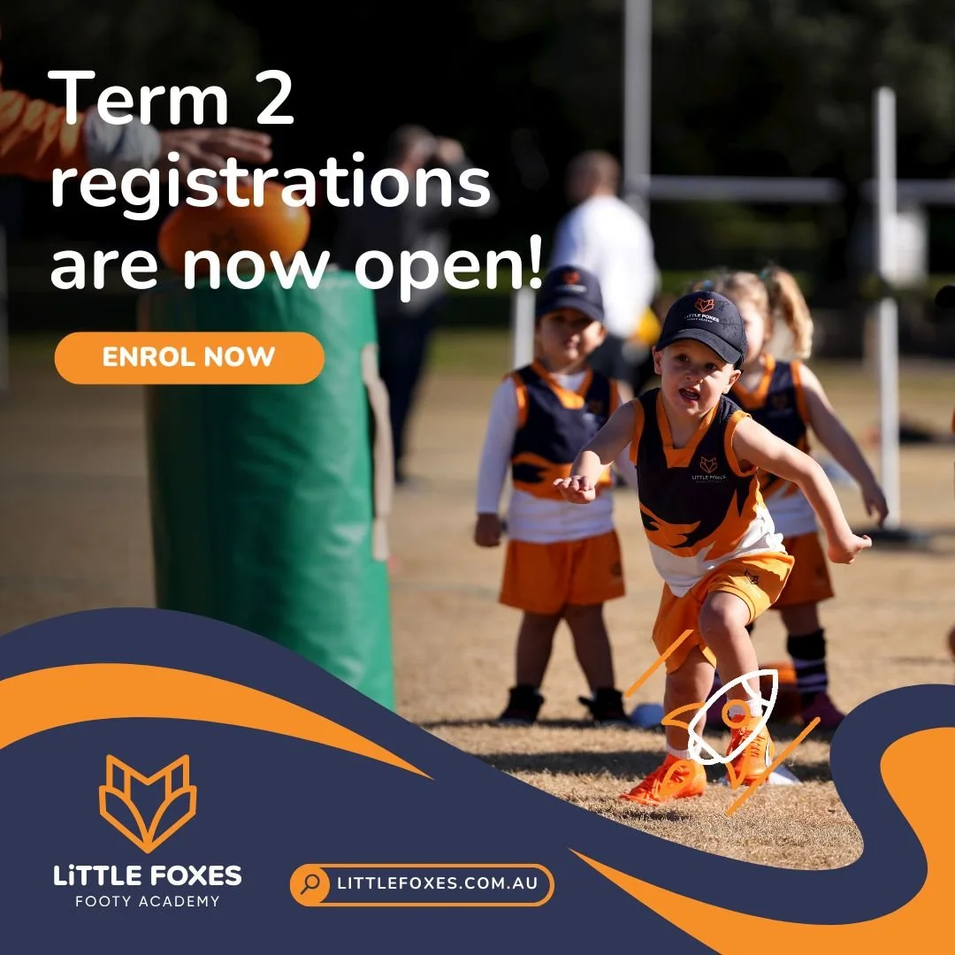🔥 We're now taking registrations for Term 2!

Little Foxes Footy Academy is Sydney&rsquo;s only dedicated AFL program for kids aged 2&ndash;8. Designed by former Sydney Swan and inaugural GWS Giants AFLW Head Coach, Tim Schmidt, our program helps yo