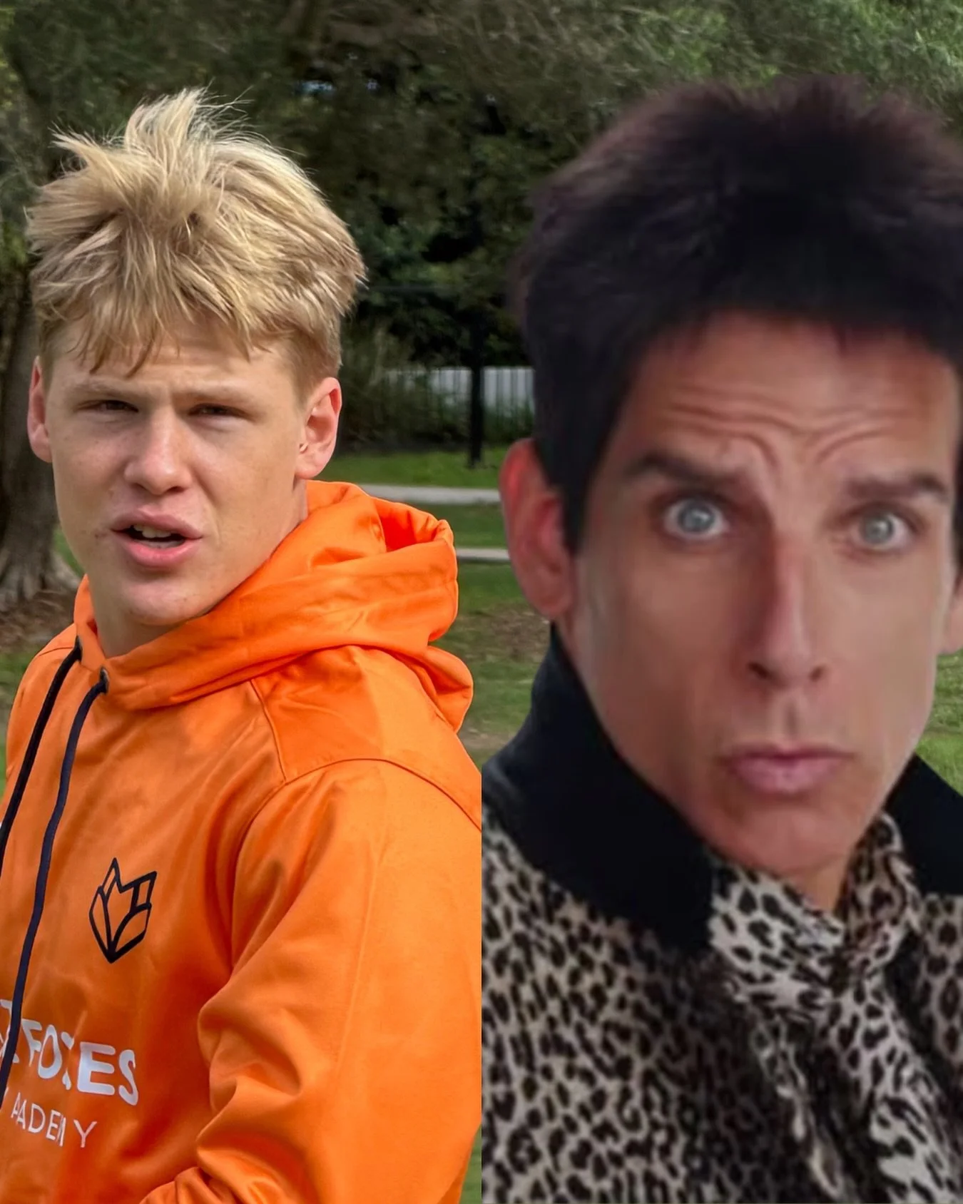 Coach @ethan_carger working on his #bluesteel @benstiller impression 👀 

#benstiller #zoolander #littlefoxes #littlefoxesfootyacademy