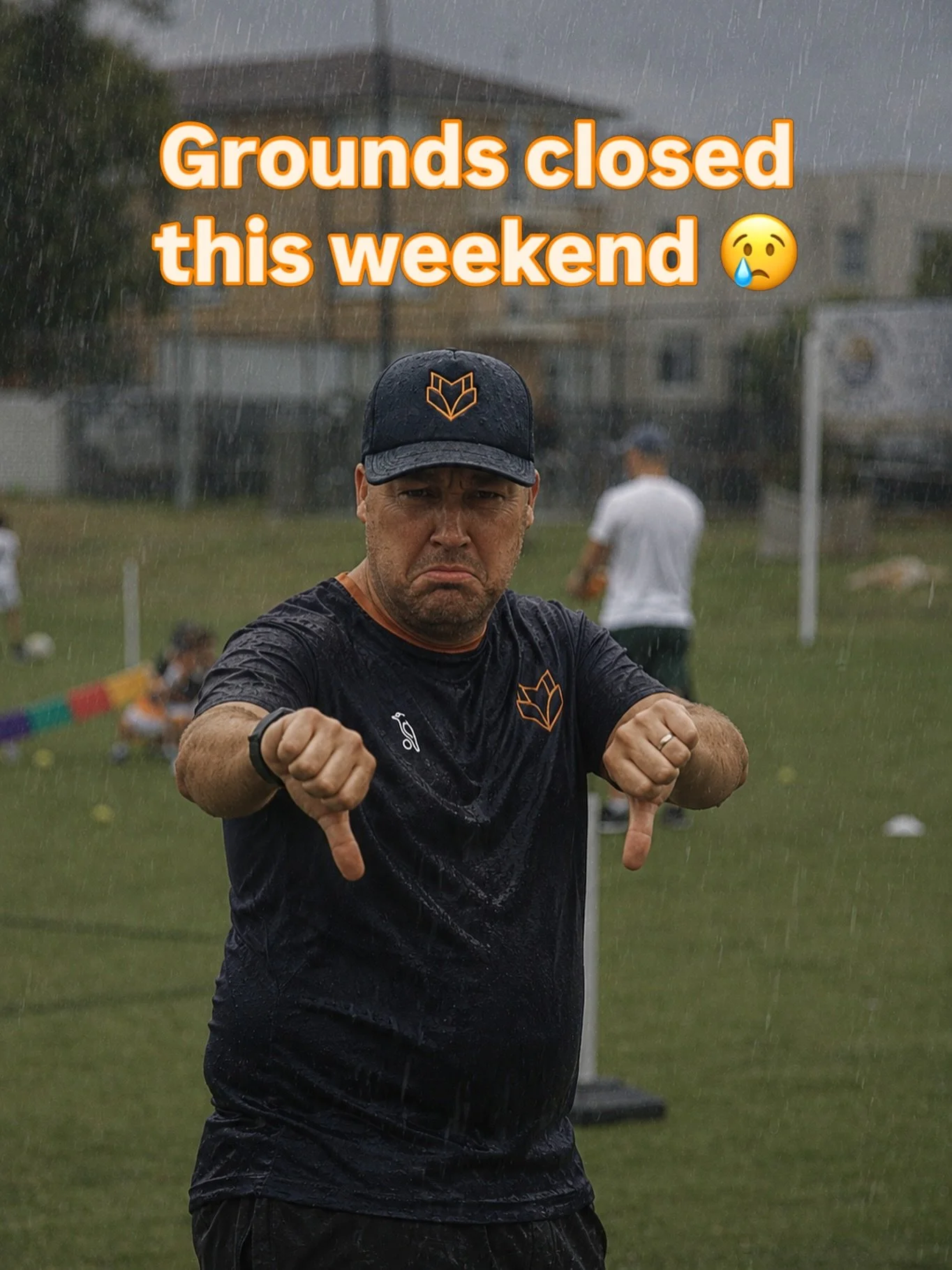 Unfortunately grounds are closed from all the rain this week, so no classes this weekend! 😢 

See you all next week 🙌🏻 

Thanks to Coach Nick for the image 🤣 @strachalaka 

#washedout #afl #sydney #littlefoxes #littlefoxesfootyacademy