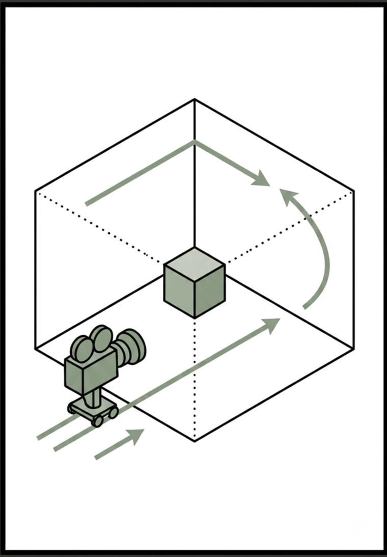 Vintage film camera illustration on a tripod