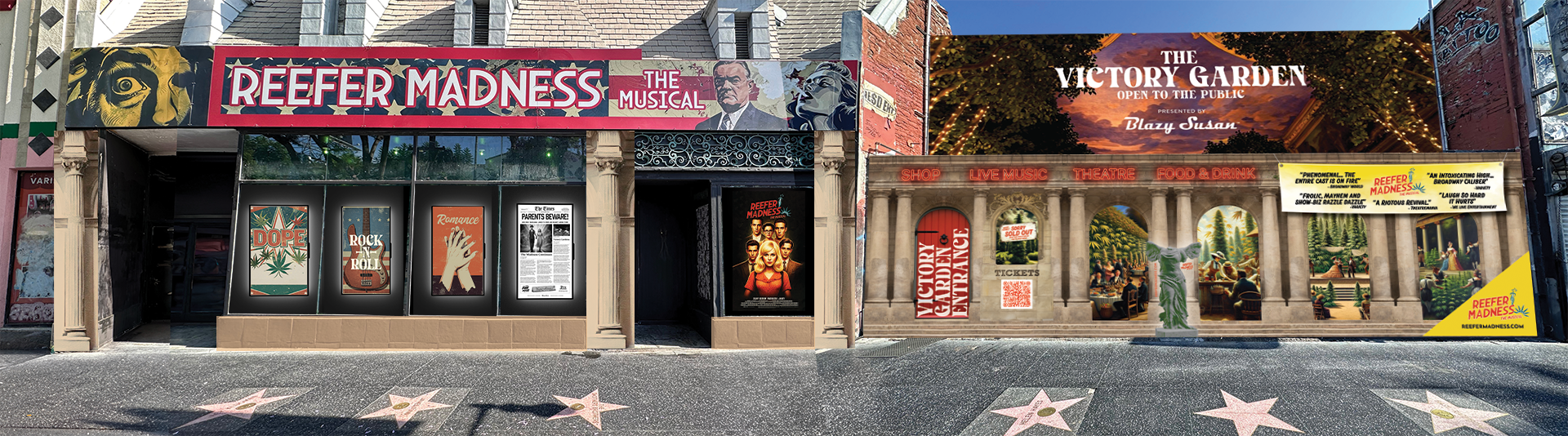 Reefer Madness: The Musical Facade Design Concept