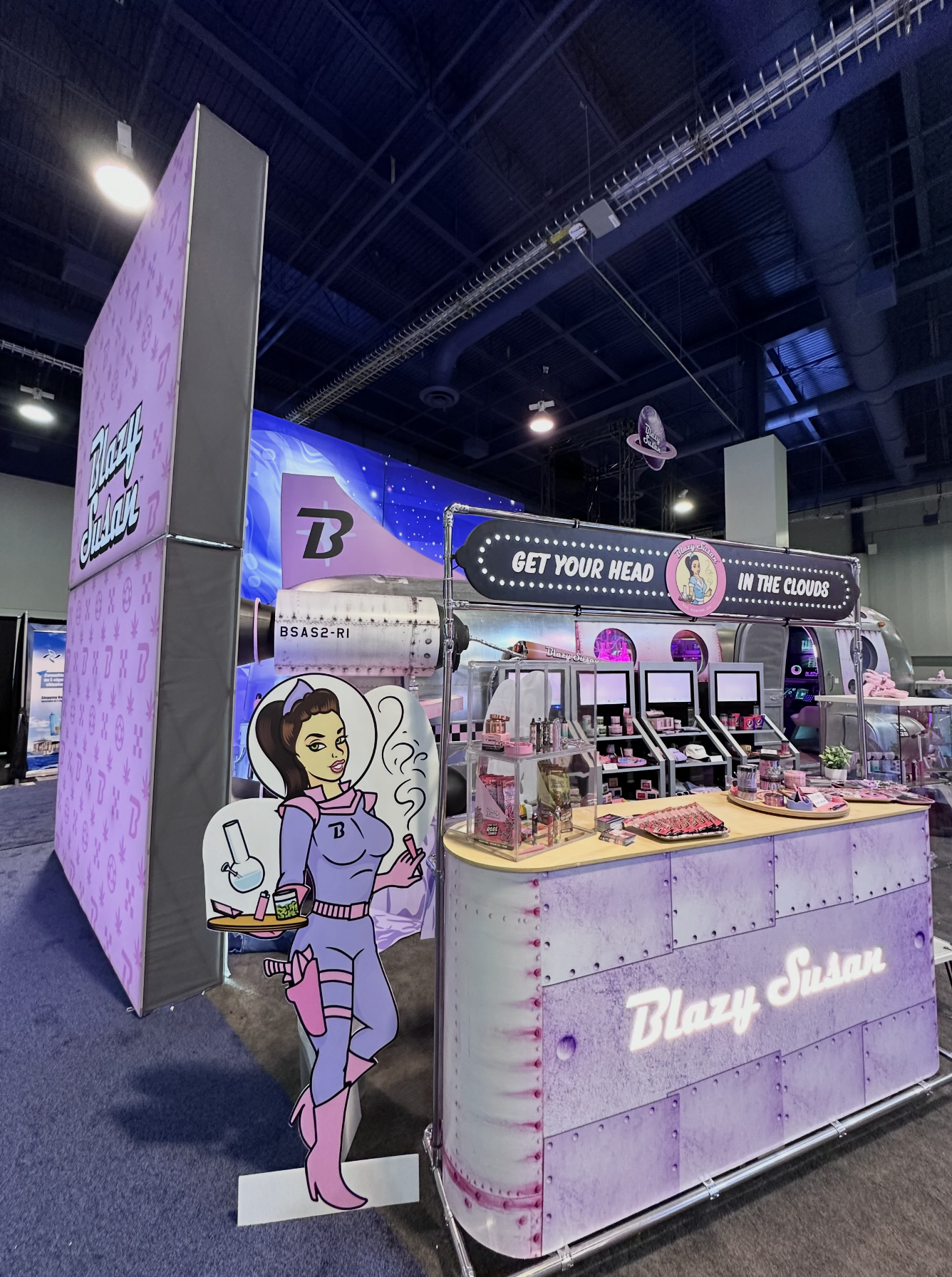 Blazy Susan - Space Trade Show Booth Graphic Design and Direction