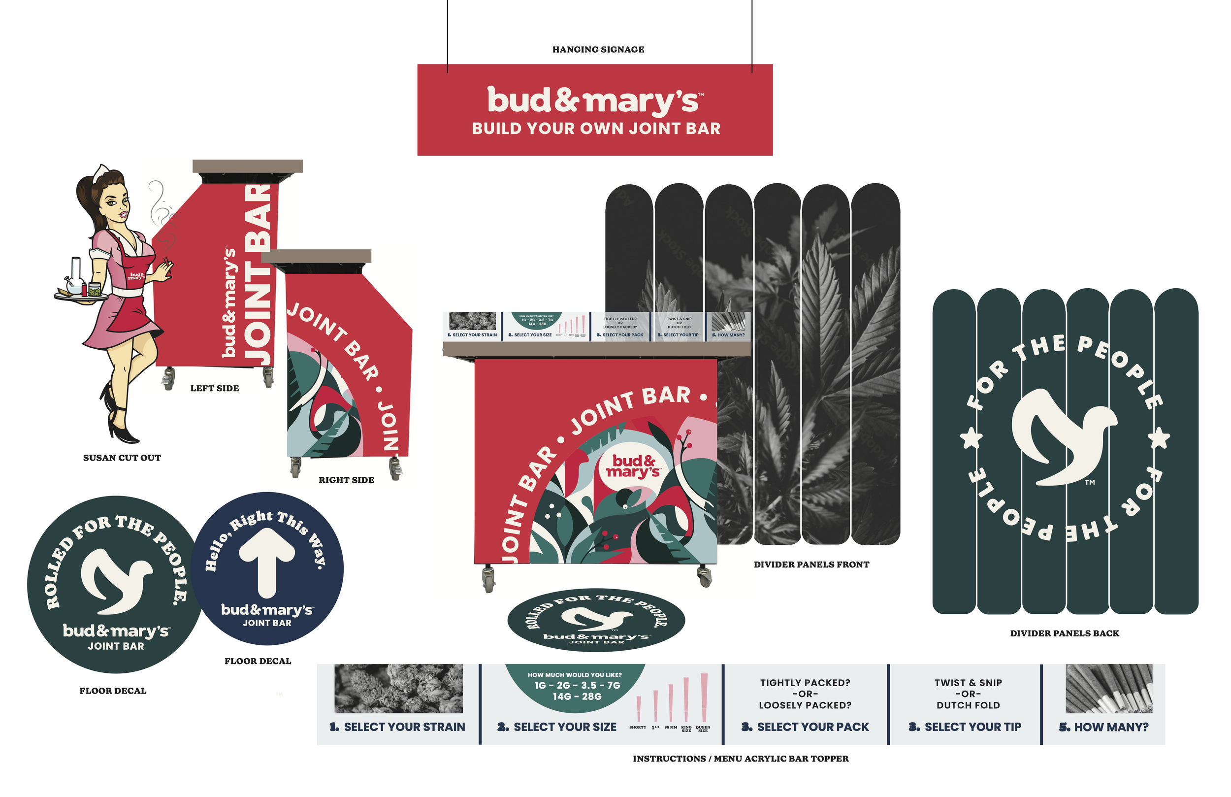 Blazy Susan + Bud and Mary's - In-Store Interactive Display Design