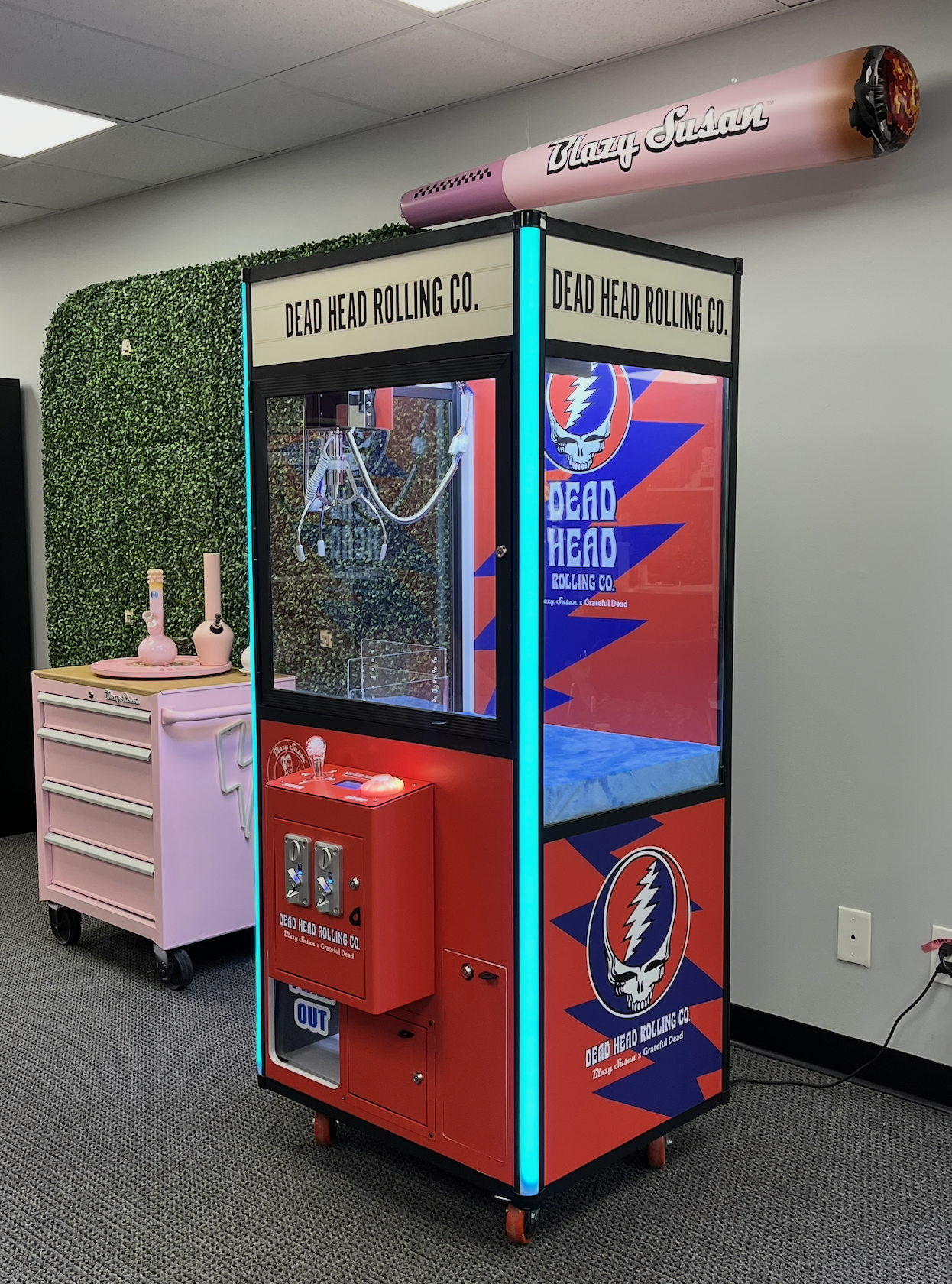 Claw Machine Design and Graphics Installation for Dead Head Rolling Co.