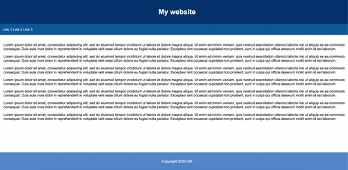 Creating a basic webpage layout with HTML and CSS — codemahal