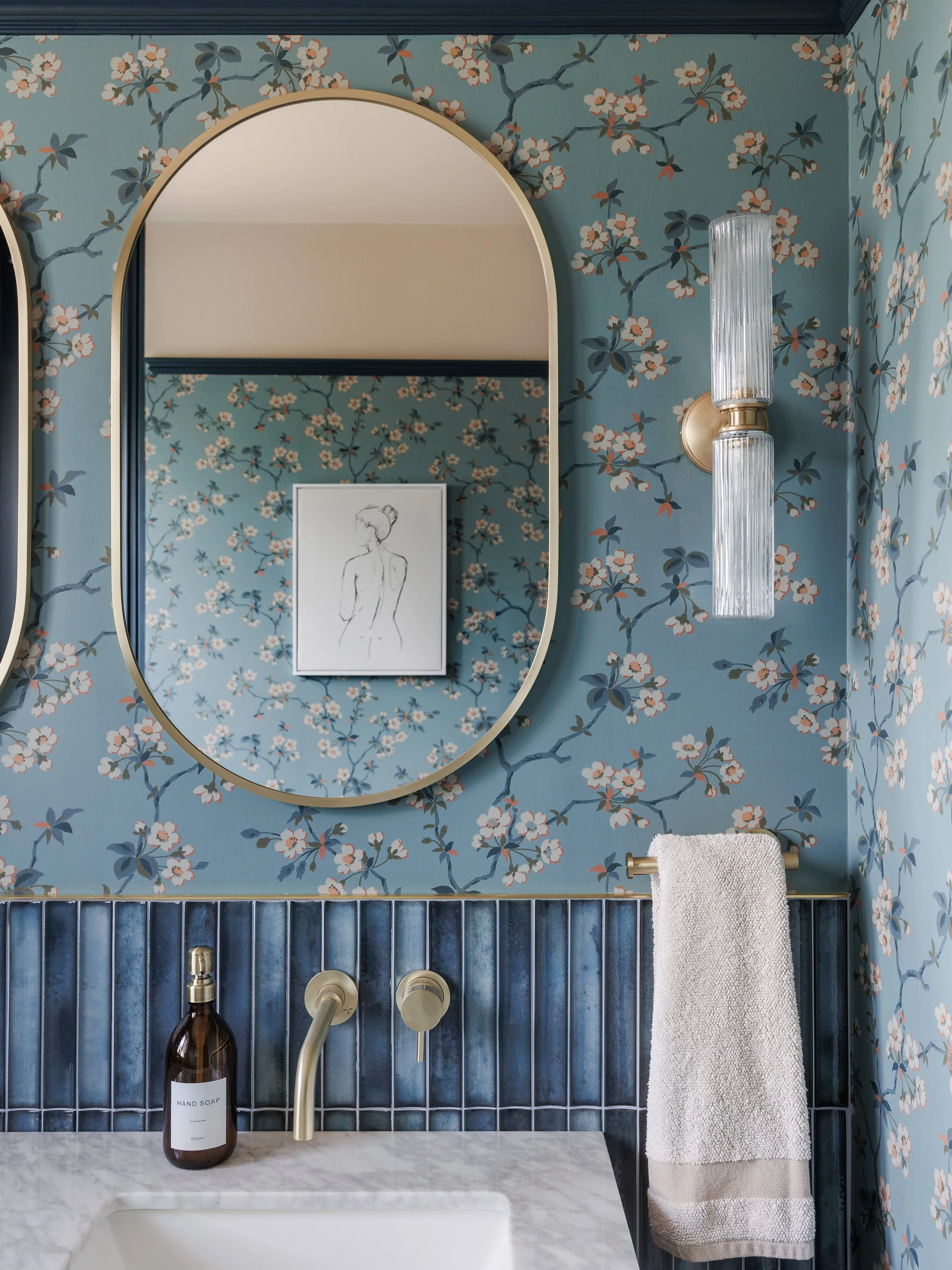 Stained glass feature in period property