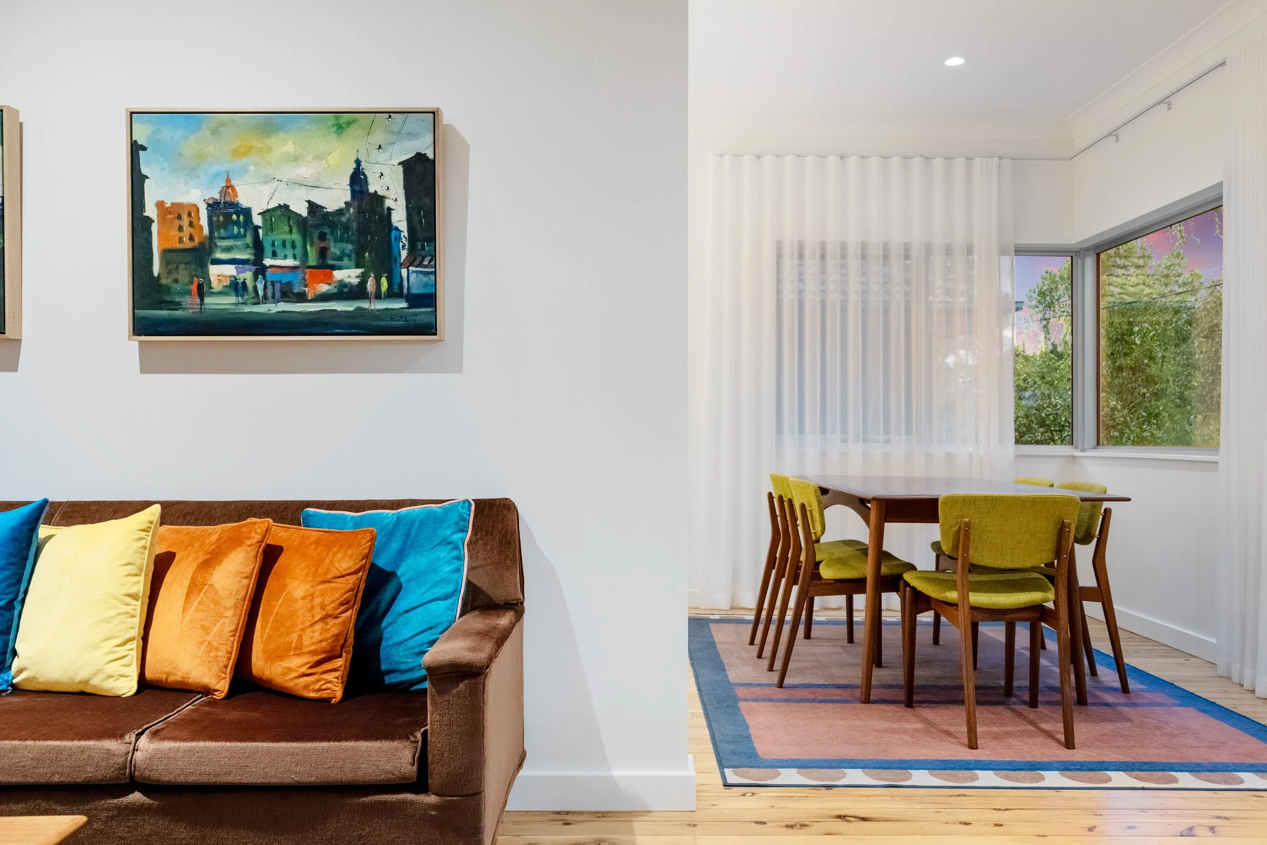 An internal image of a house at Sunset