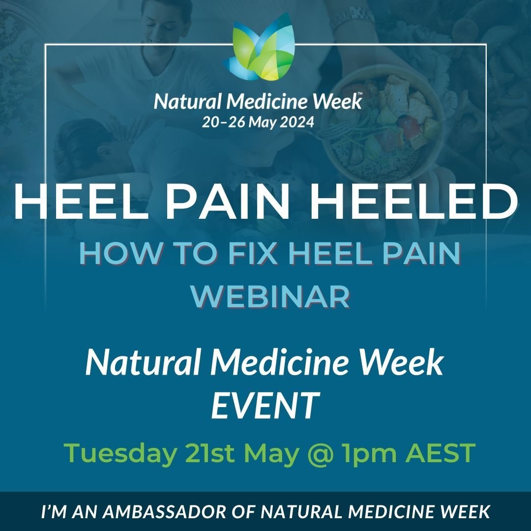 HEEL PAIN HEELED

Tuesday 21st May @ 1:00pm

HOW TO FIX HEEL PAIN WEBINAR

Embark on a journey to heal heel pain with &quot;Heel Pain Healed!&quot; Put an end to the discomfort that plagues many, as statistics reveal that nearly 15% of the Australian
