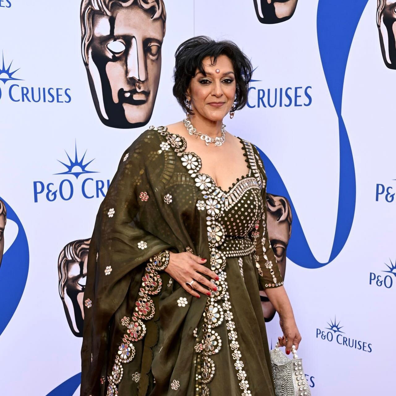 Spotted! @bafta fellowship recipient @meera.syal wears @mae_cassidy on the red carpet 💝

Styled by @krishanparmar_ 

#CTPRClient #BAFTA #AccessoriesPR