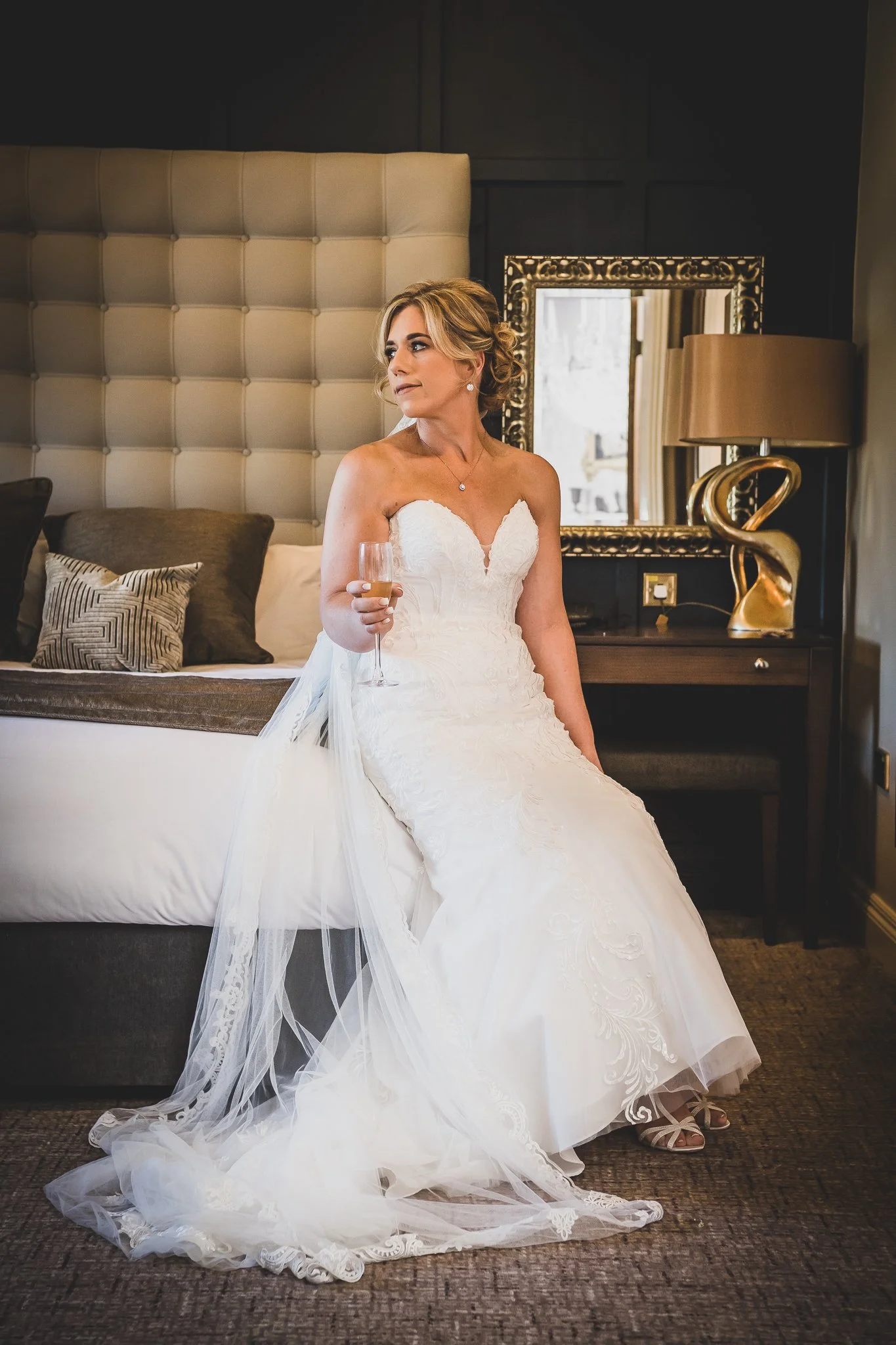 bride at the moat house acton trussel stafford staffordshire photographed by UK wedding photographer chris peach photography