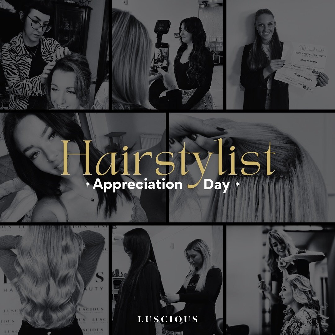 🌟 Happy Hairstylist Appreciation Day! 🌟

Today, we are giving a BIG shout-out to the incredibly talented hair stylists here at Luscious! 💇&zwj;♀️✨ These girls are simply the best in the biz, full of passion for what they do and incredibly hardwork