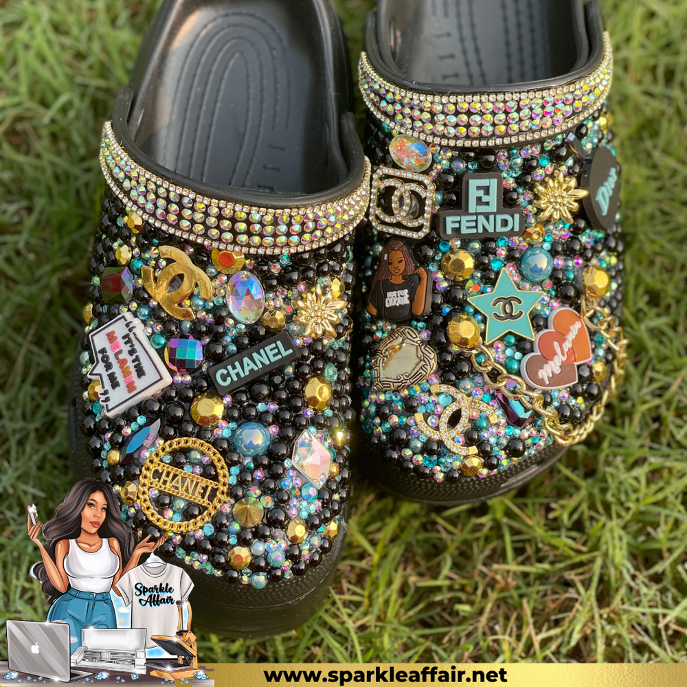CUSTOM MOVE IN SILENCE ADULTS INSPIRED CROC CLOGS — The Sparkle