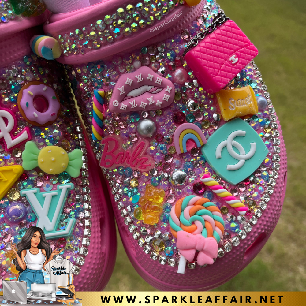 CUSTOM BARBIE GIRL ADULTS INSPIRED CROC CLOGS — The Sparkle