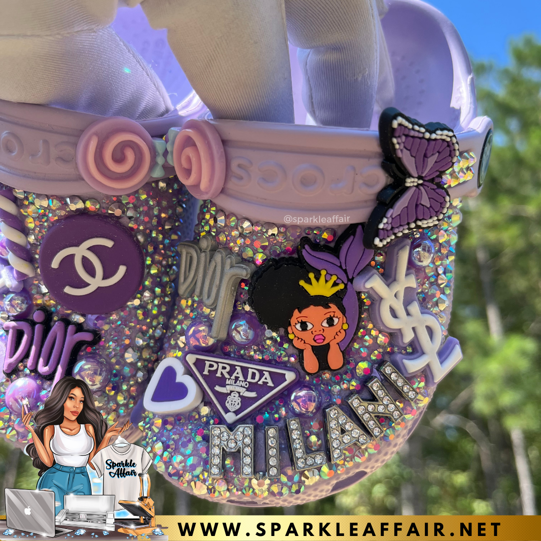 Unrivaled OfferCUSTOM TAP IN ADULTS INSPIRED CROC CLOGS — The Sparkle  Affair LTD. CO, crocs charms bling chanel 