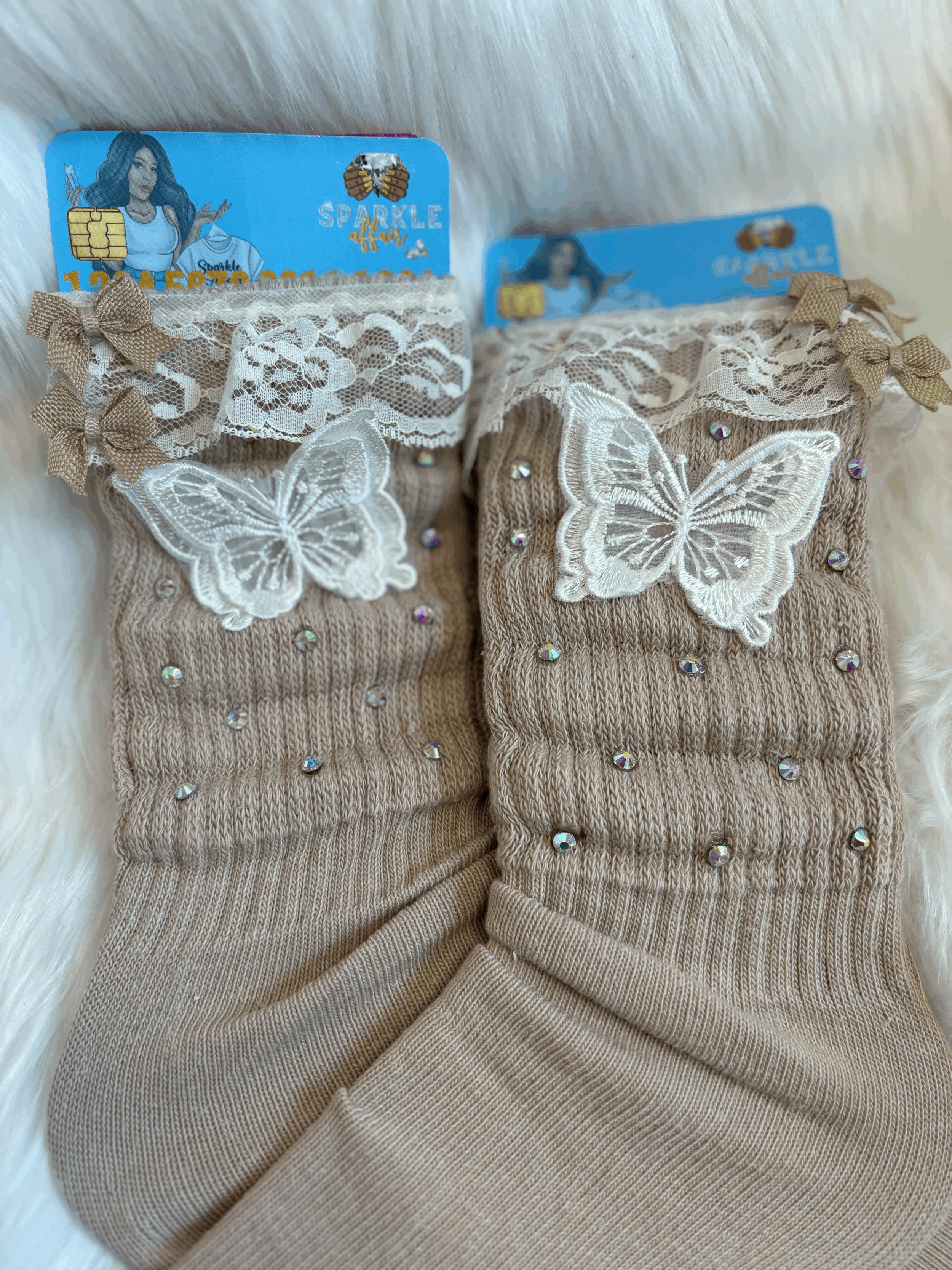 "Elegant Rich Auntie" Custom Slouch Socks