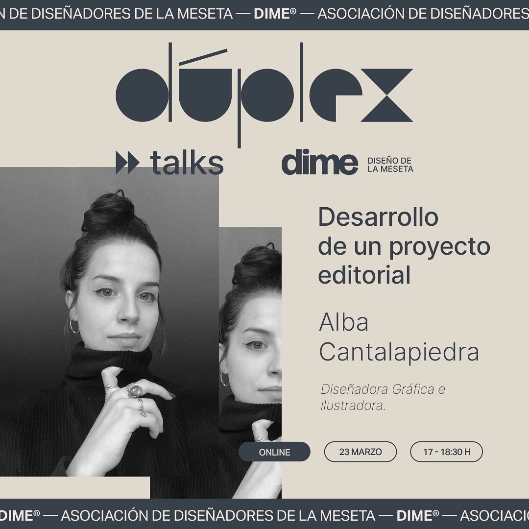 El 23 de marzo charlar&aacute; con nosotros @albaricoque_acg dentro de nuestros encuentros #d&uacute;plextalks
A las 17:00h, online para todxs.

Desarrollo de un proyecto editorial bajo la firma de un sello editorial, desde su planteamiento inicial p