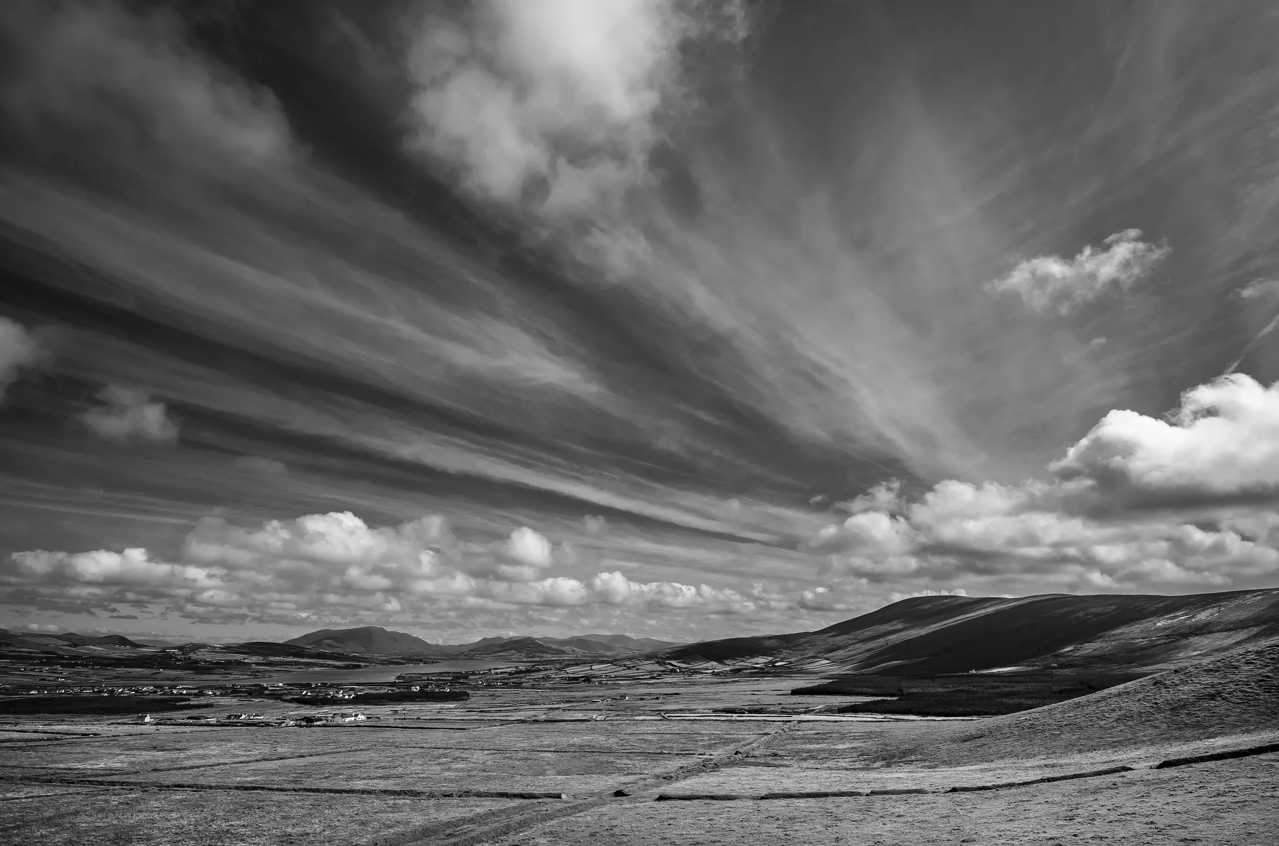   Beneath Endless Skies   / Hidden remnants of bogland towards Cahersiveen, view from Kerry Cliffs / Skellig Ring, 2022   KYI-032