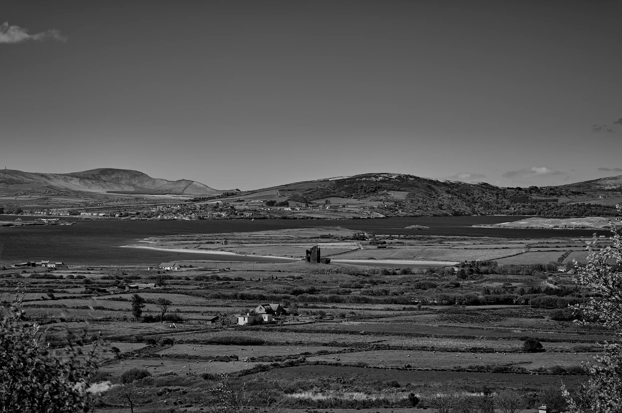   Timeless Alignment   / Ballycarbery Castle in line with the Kerry Cliffs beyond / Ring of Kerry, 2026   KYI-018