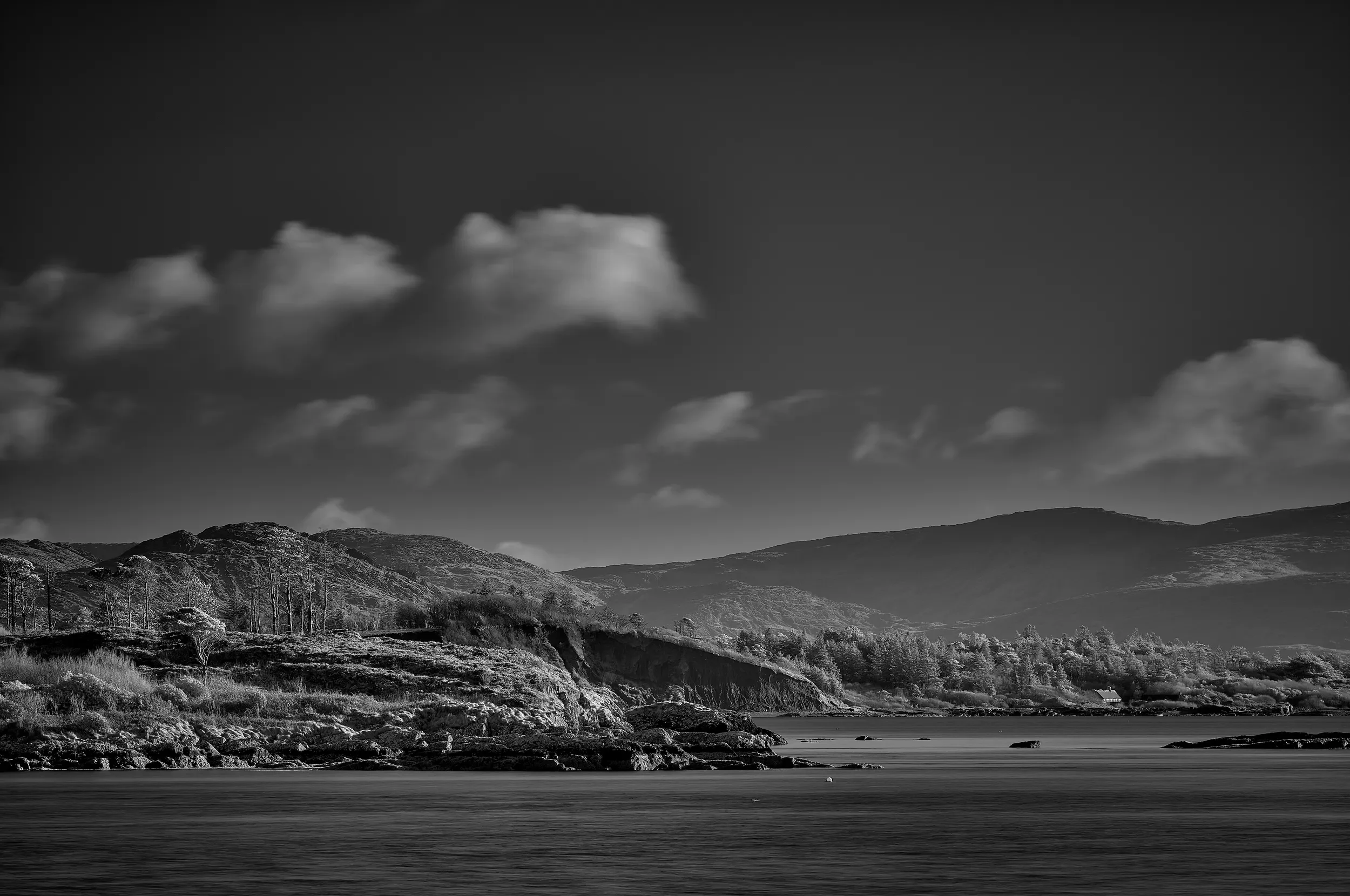   Across the Bay   / Layers of coastal contours beneath an expansive Irish sky / Ring of Kerry, 2025   IRP-024