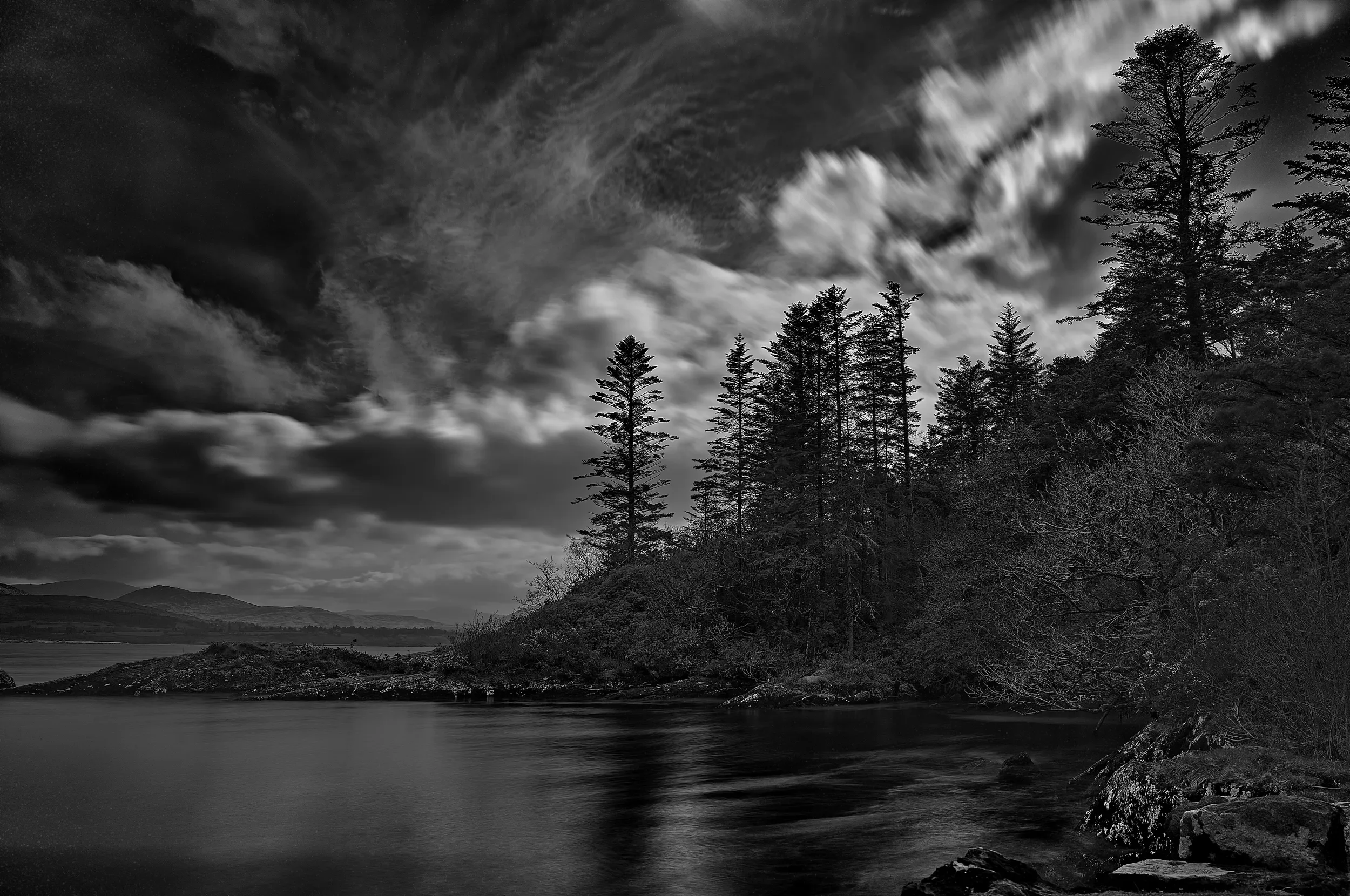   Between Light and Darkness   / Dramatic skies and dark silhouettes above Kenmare Bay / Ring of Kerry, 2025   IRP-032