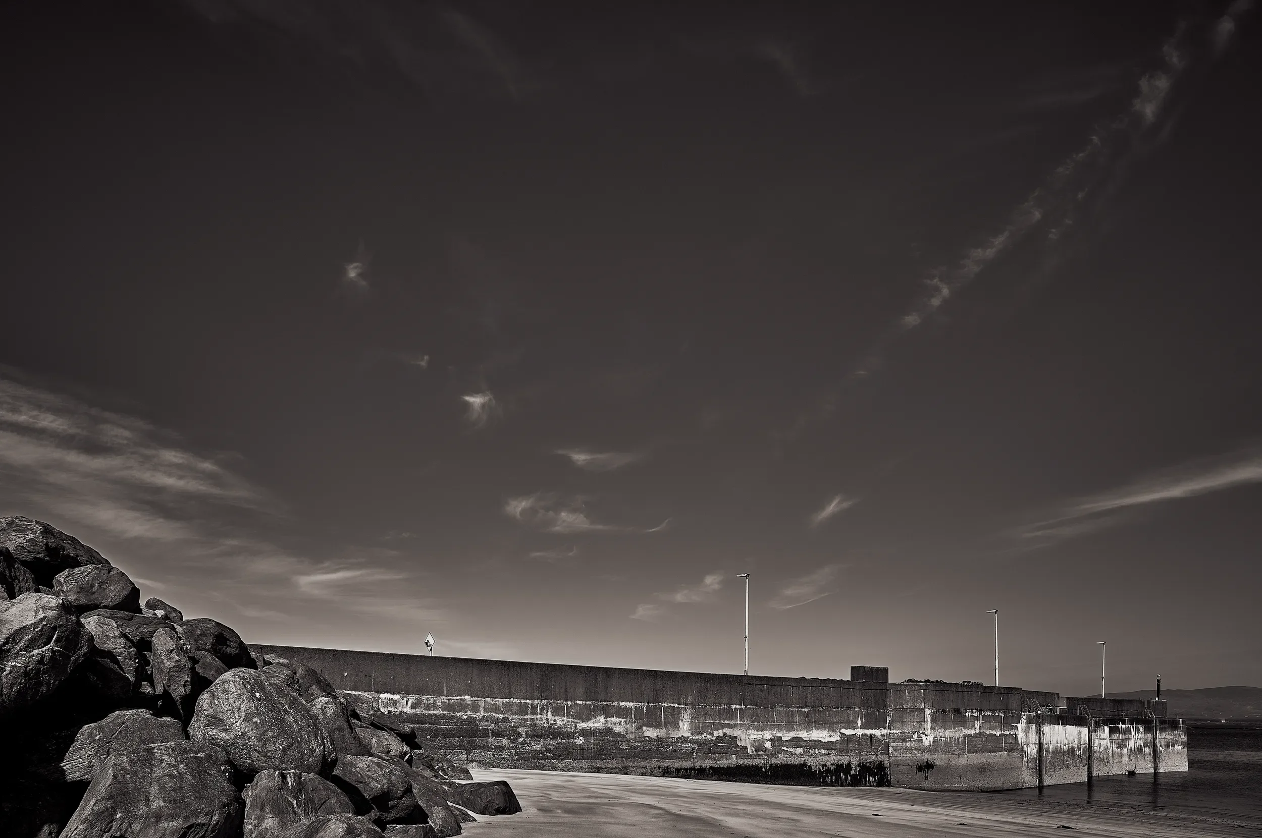   The White Guard   / Vast skies above Ballinskelligs Pier (built around 1910) / Ring of Kerry, 2025   IRP-008