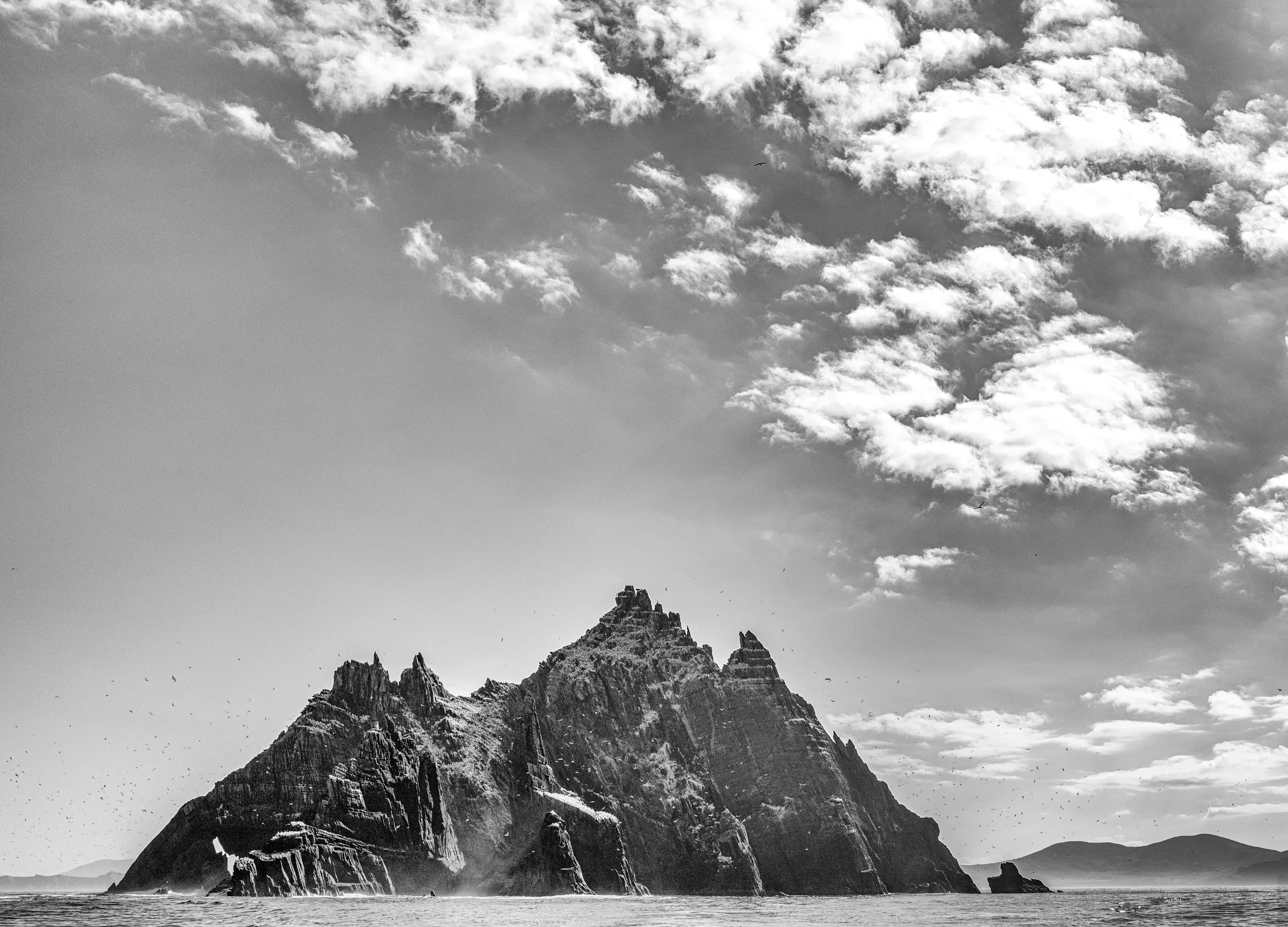   Little Skellig   / The sculptural form of Little Skellig rising from the Atlantic / Skellig Ring, 2021   KYI-011