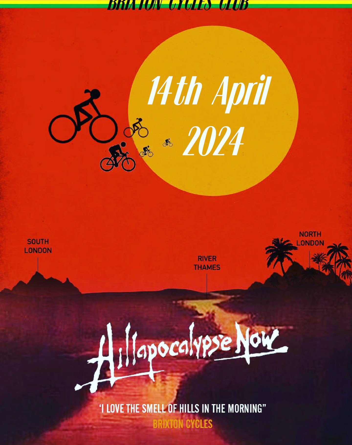 Thats right, spring has sprung and so has the annual Brixton CC Hillapocalypse event. Devised by the sadistic @statesmanwayne one of the OG's of Brixton CC and delivers 2000m plus of climbing, 130km ish. 

A Sunday in Hell you may say just without th